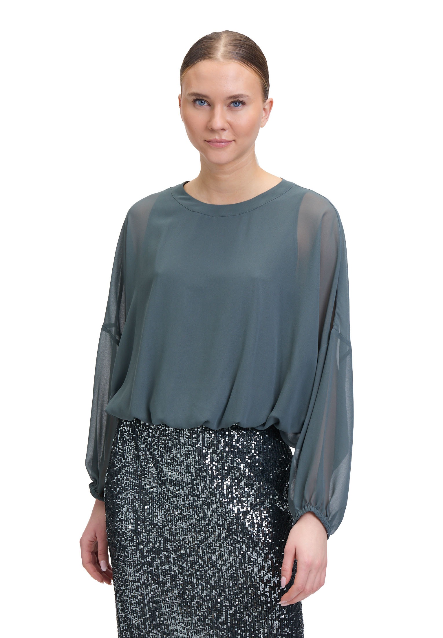 Vera Mont Schlupfbluse "Vera Mont Damen Oversize-Bluse mit Rundhalsausschni günstig online kaufen