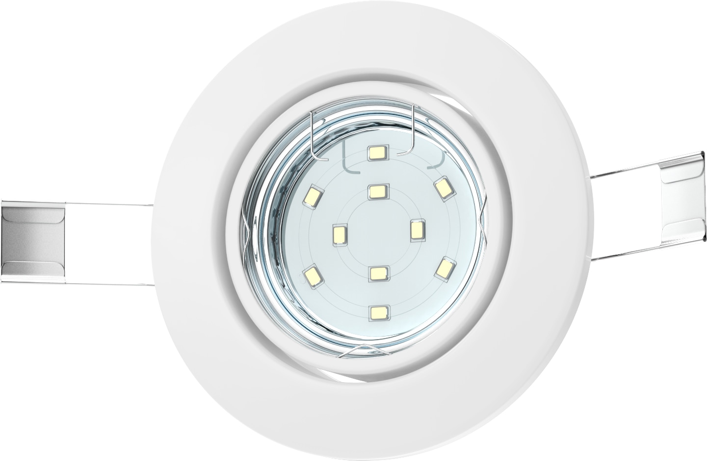 B.K.Licht LED Einbauleuchte »Hila«, 6er-Set, inkl. GU10 LED-Leuchtmittel, Leuchtenkopf schwenkbar, Schutzart IP23