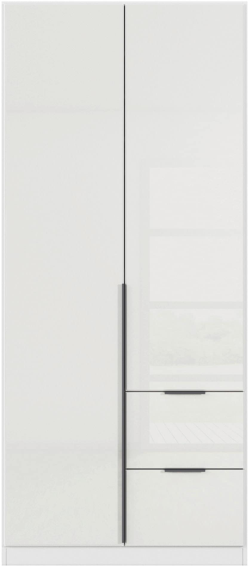 Drehtürenschrank OTTO HOME, B:91cm H:229cm T:54cm, weiß, Holzwerkstoff, Schränke, "Kleiderschrank Kleiderschränke Schrank Garderobe AGORDO mit