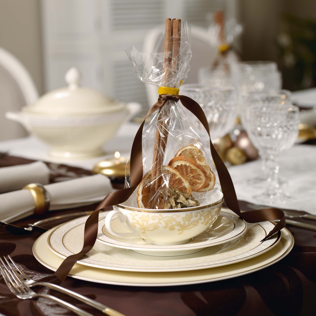 Villeroy & Boch Tasse »Suppen-Obertassen Ivoire 200 ml 6er Set weiß-gold«