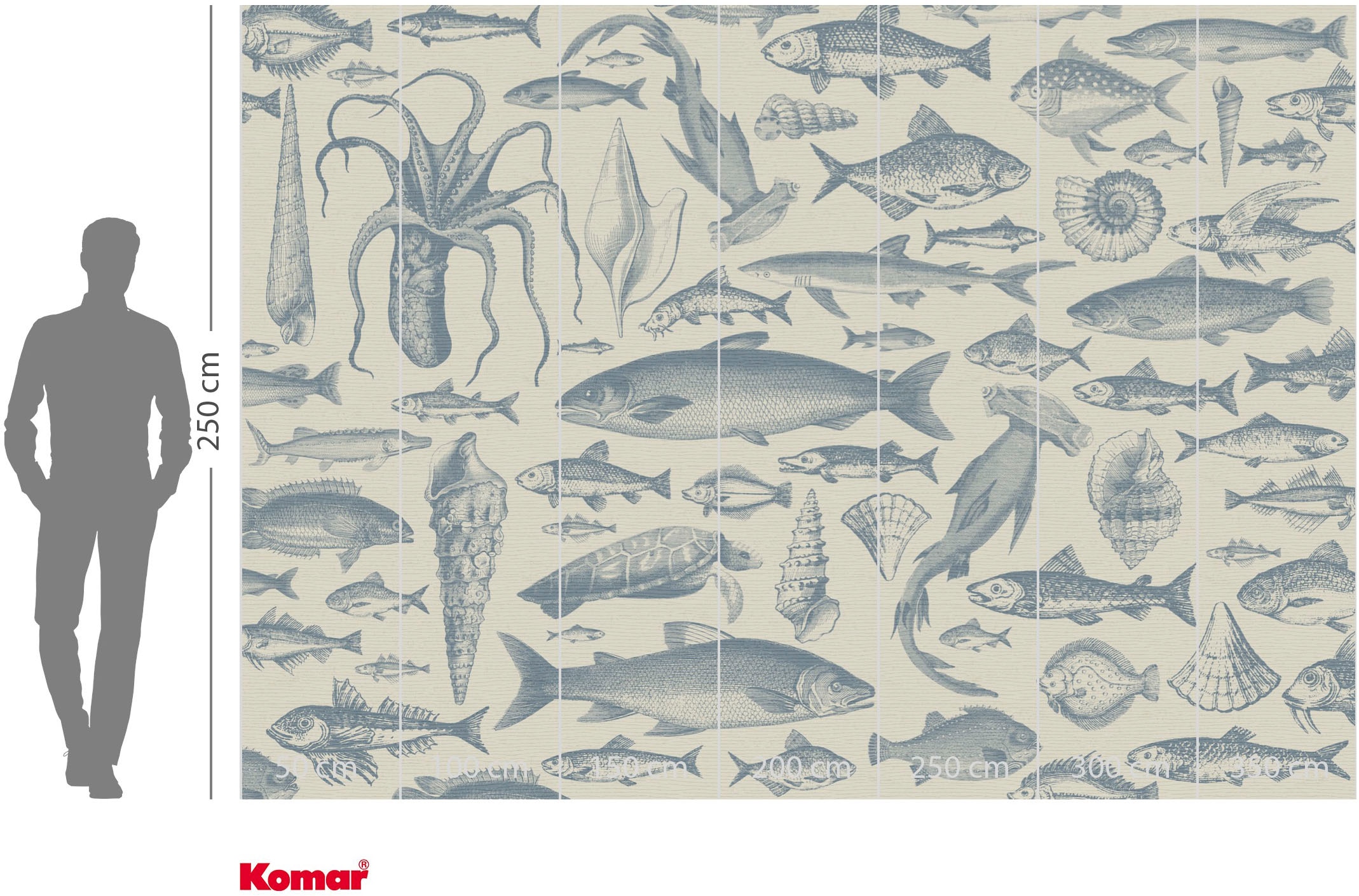 Komar Fototapete »Vlies Fototapete - Sea Study - Größe 350 x 250 cm« Motiv | bedruckt glatt