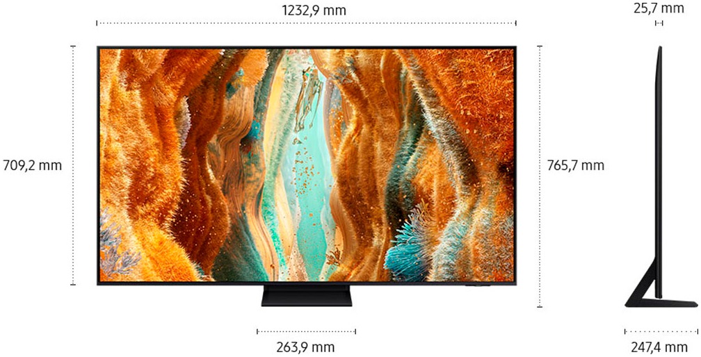 Samsung QLED-Fernseher »GQ55QN70FAU«, 4K Ultra HD, Smart-TV, Neo Quantum HDR, 4K AI Upscaling, Gaming Hub, Motion Xcelerator 144Hz
