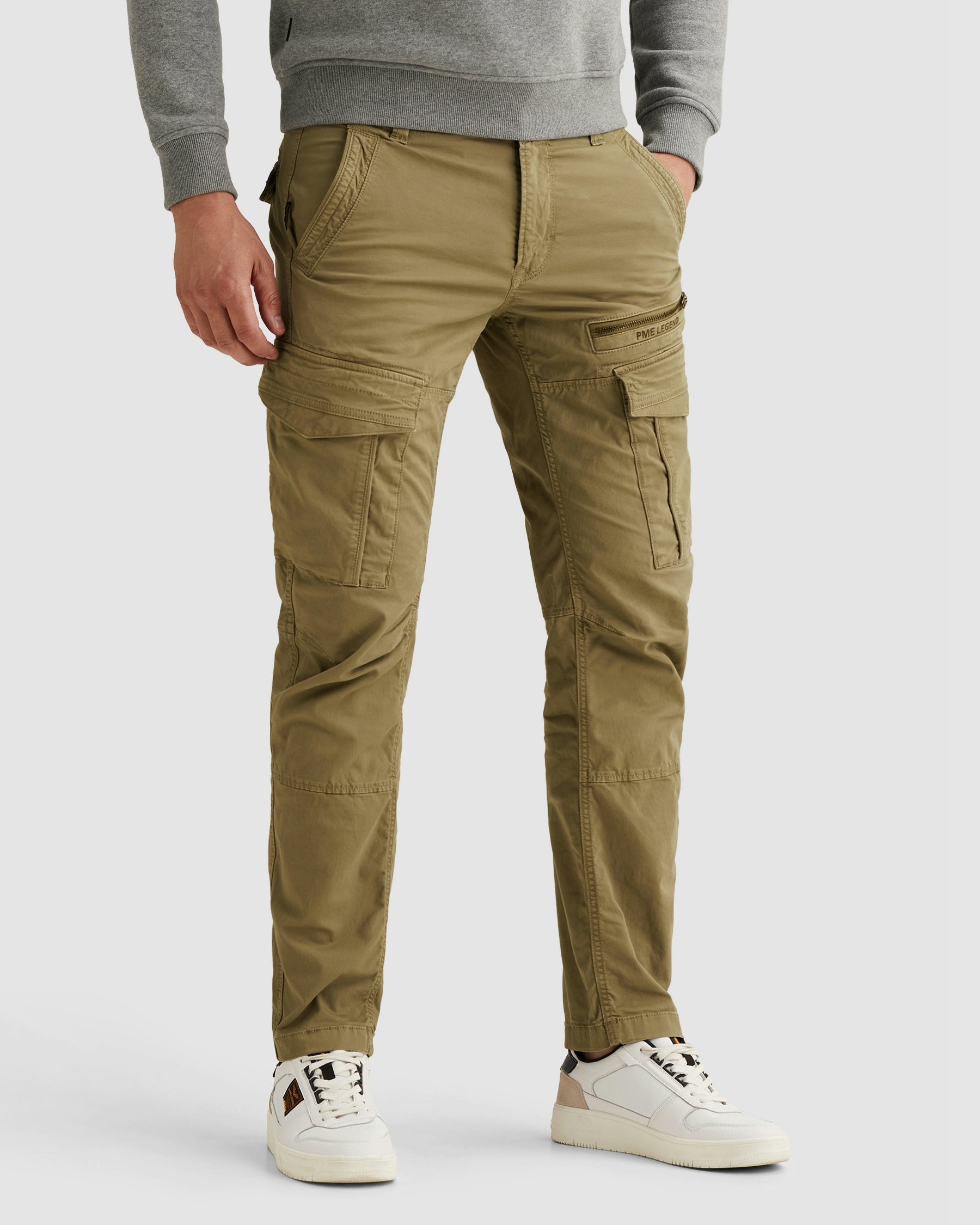 PME LEGEND Cargohose "Nordrop Stretch Twill" mit Logo Stickerei günstig online kaufen