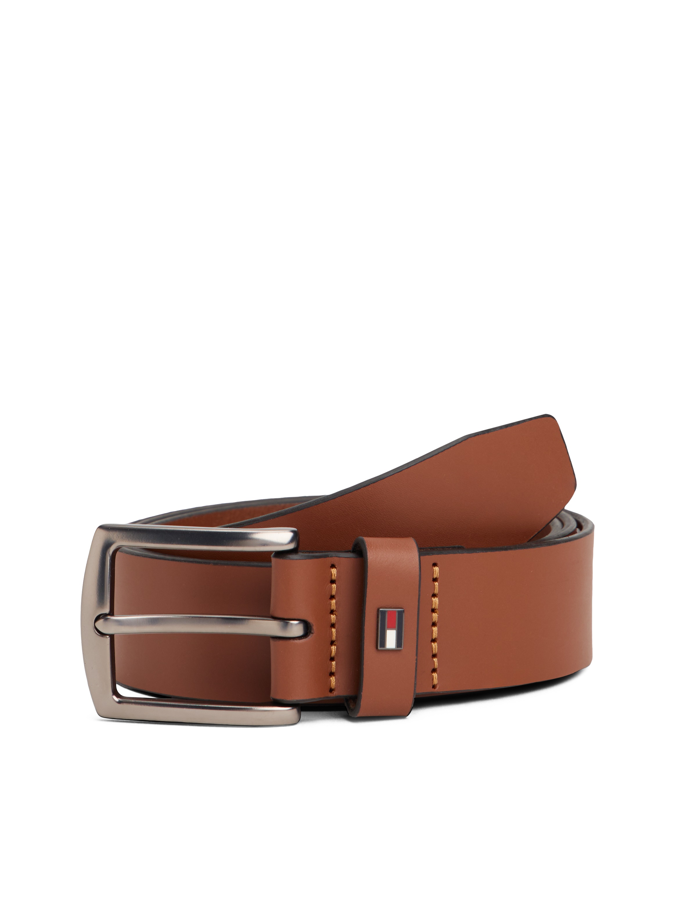 Tommy Hilfiger Ledergürtel »DENTON 3.5 EXT«, Einfachdornschließe, Metalllogo