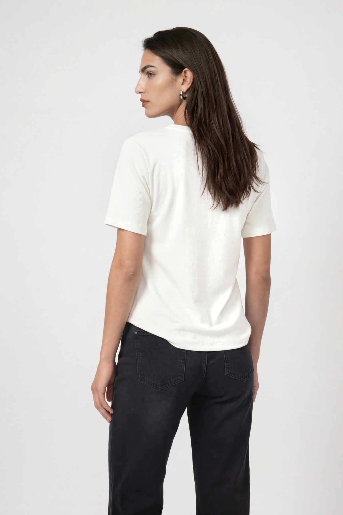 Monari T-Shirt »Shirt Druck + Schmuck« Regular fit mit Strassdetails