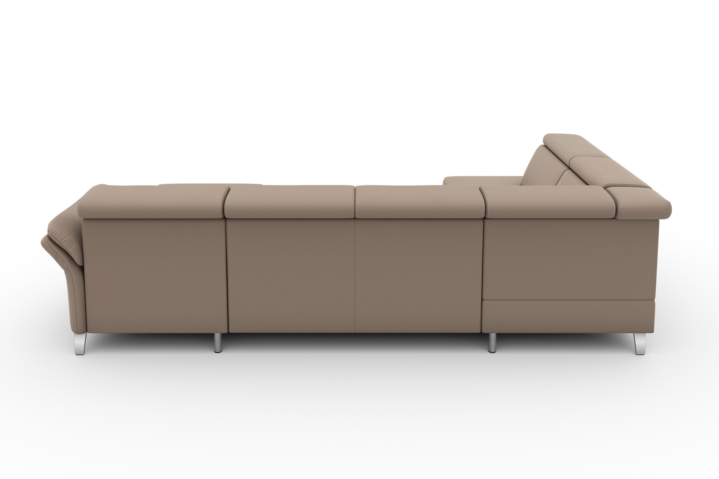 sit&more Wohnlandschaft »Vincenzo U-Form«, inklusive Kopfteilverstellung, wahlweise mit Bettfunktion, Bettkasten
