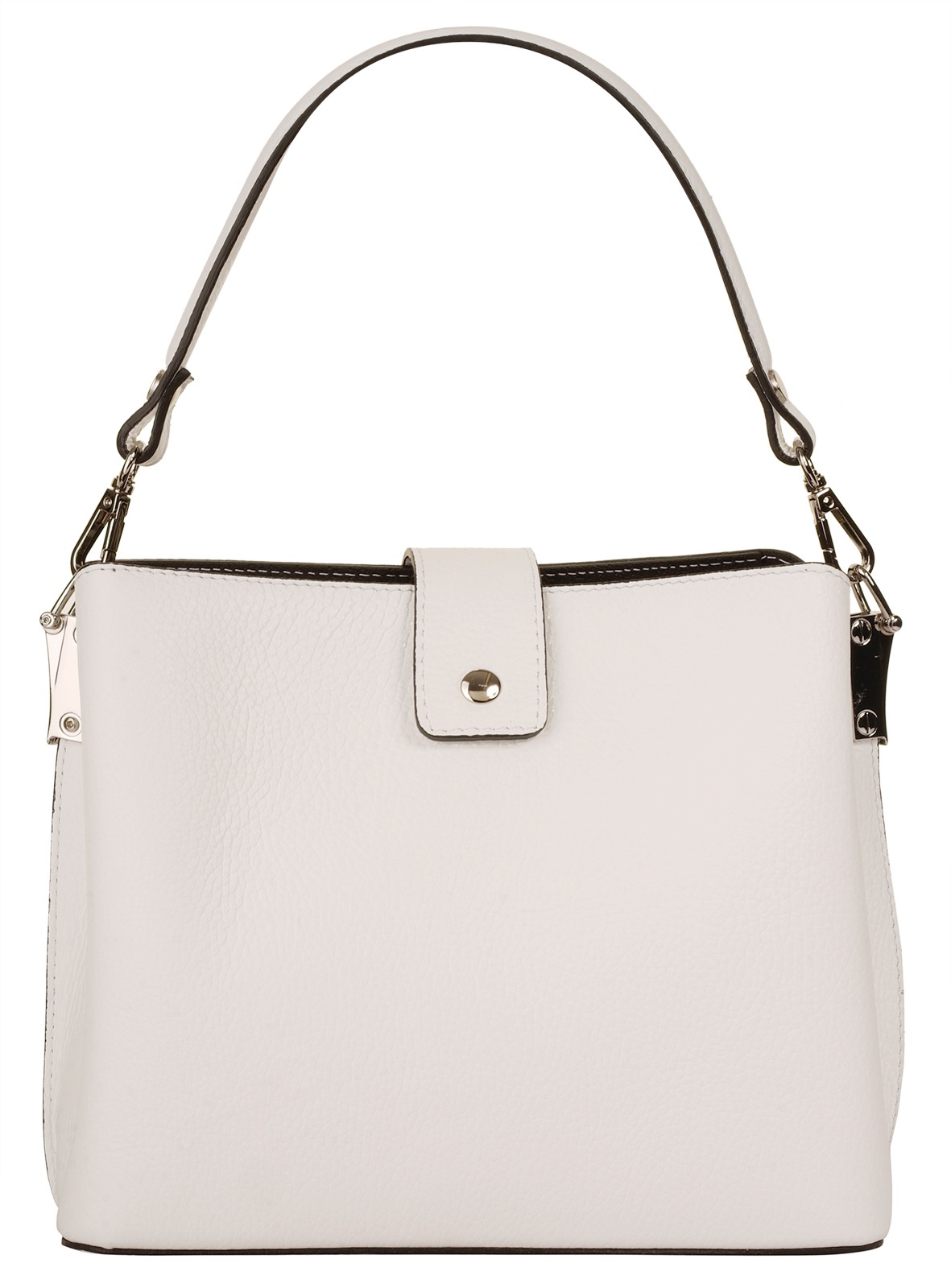 Thumbnail - Cluty Henkeltasche, echt Leder, Made in Italy
