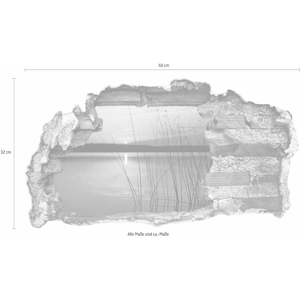 Wall-Art Wandtattoo »Sonnenuntergang am See«, selbstklebend, entfernbar