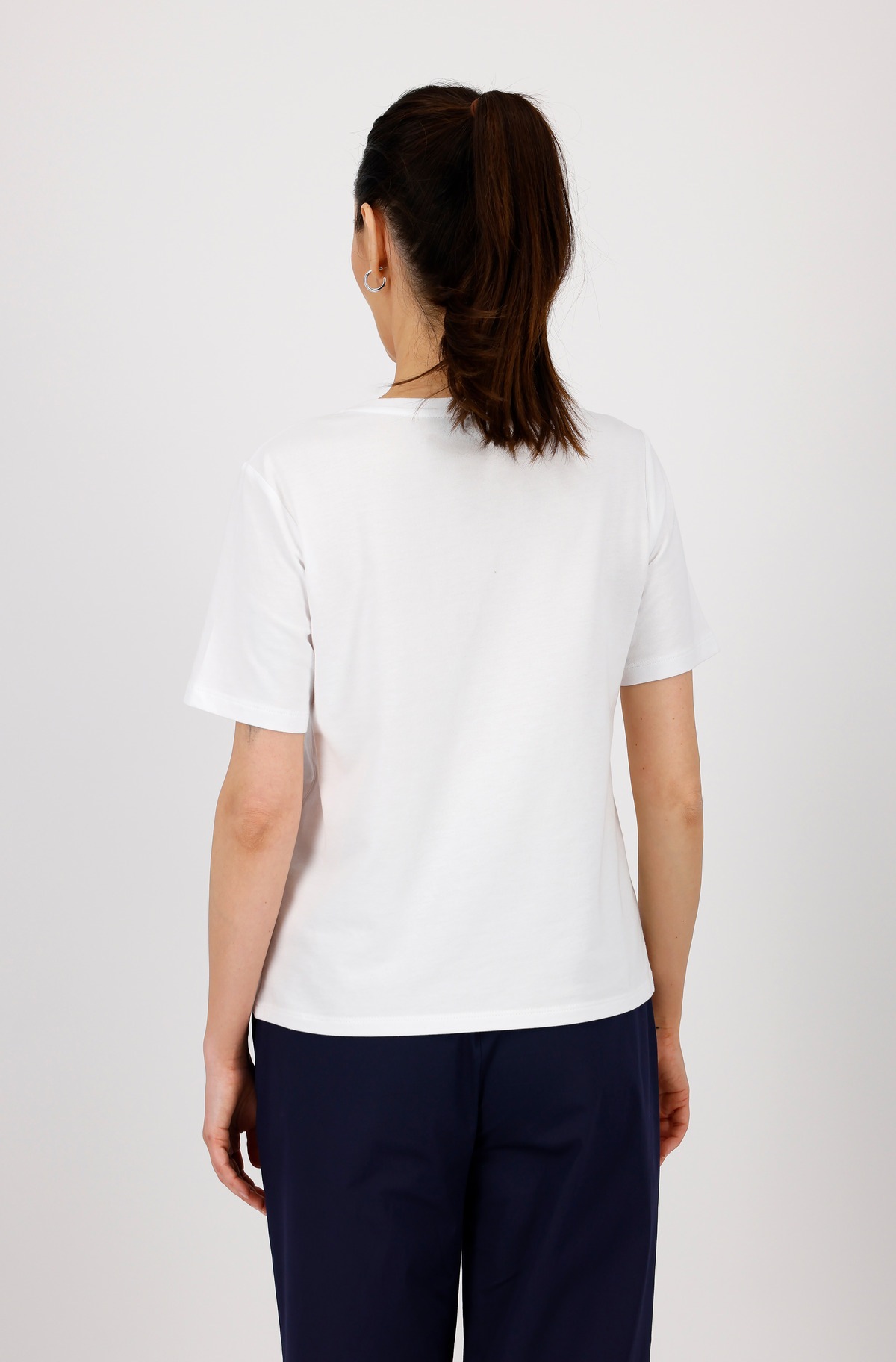Monari T-Shirt "Shirt Schmuckschrift", Mit Rundhalsausschnitt günstig online kaufen