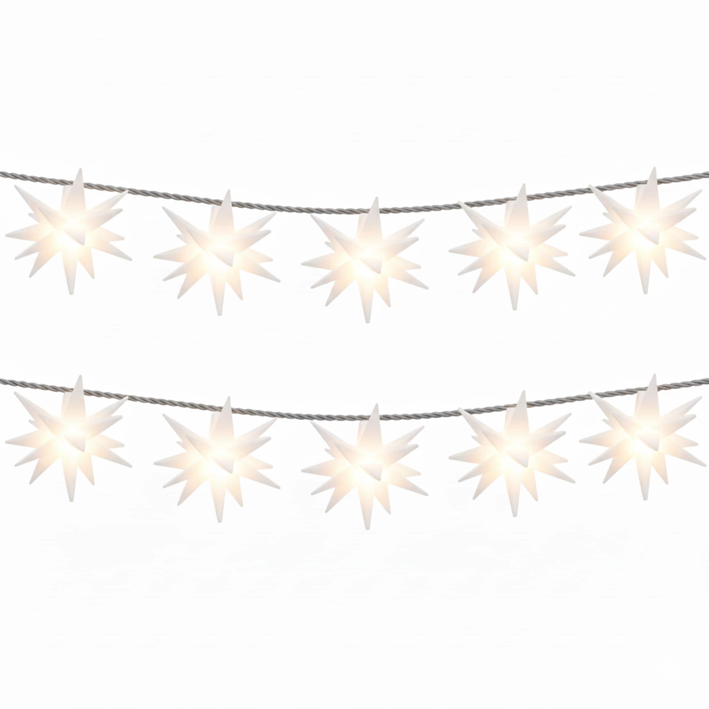 my home LED-Lichterkette »Elvya« 10 Stk.-flammig 3D 10er Sternenlichterkette