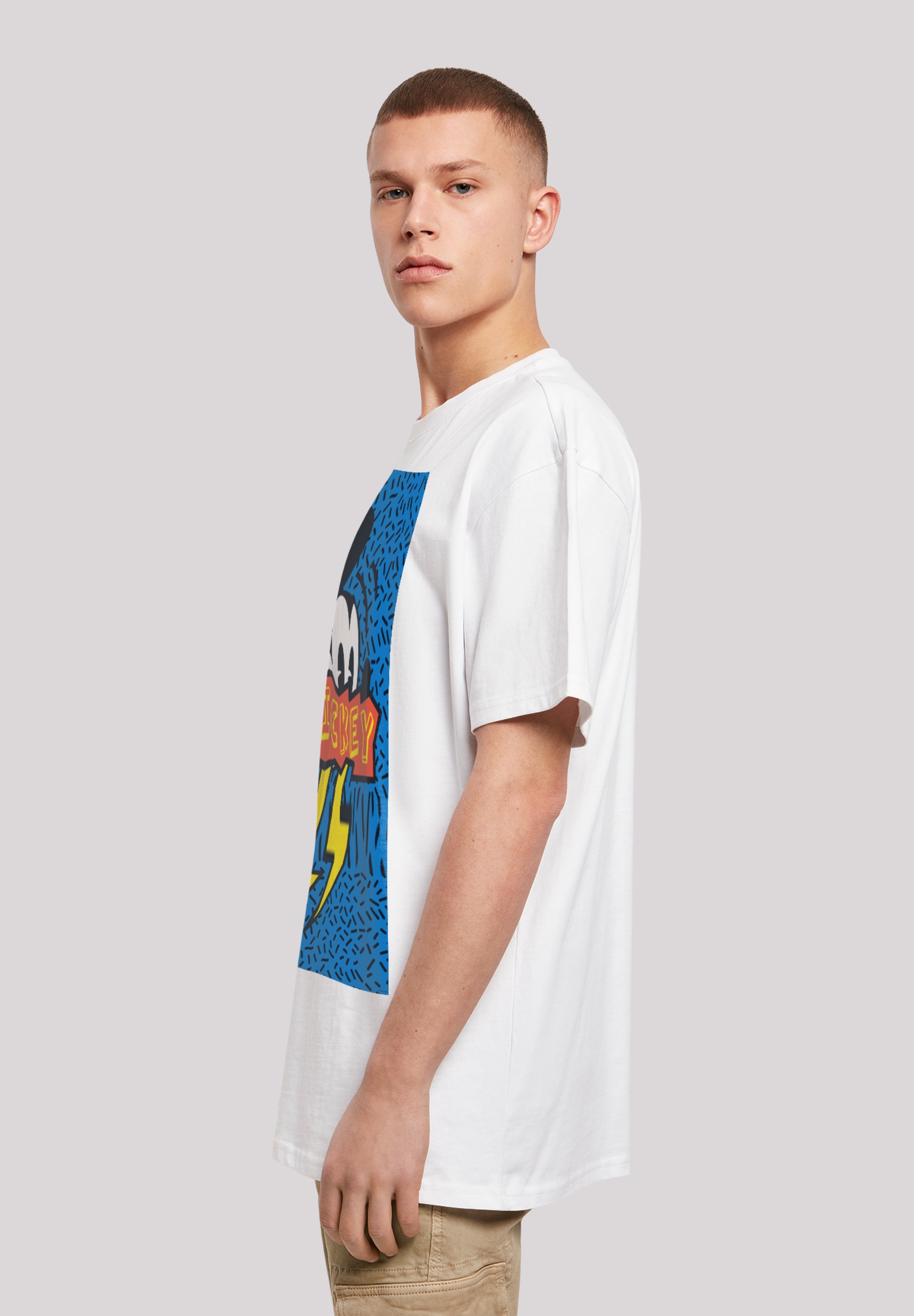 F4NT4STIC T-Shirt »Disney Mickey Mouse 90s Flash«, Print