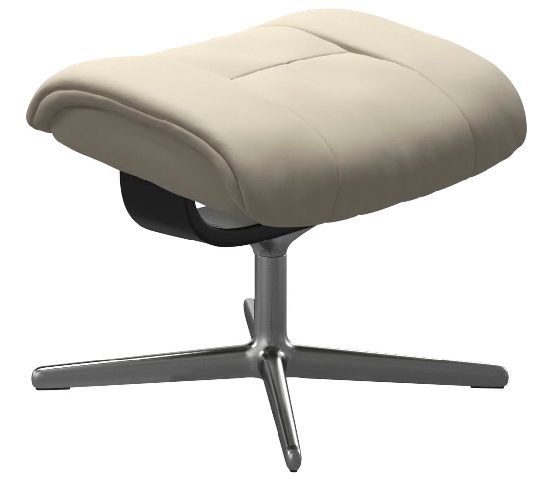 Stressless Fußhocker "Mayfair", mit Cross Base, Größe S, M & L, Holzakzent Schwarz