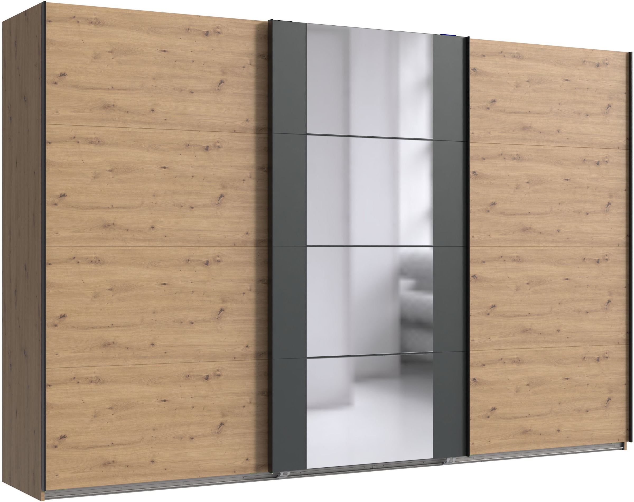 Wimex Schwebetürenschrank "Bern Schiebetürenschrank" Schrank mit zusätzlicher Innenausstattung, Garderobe