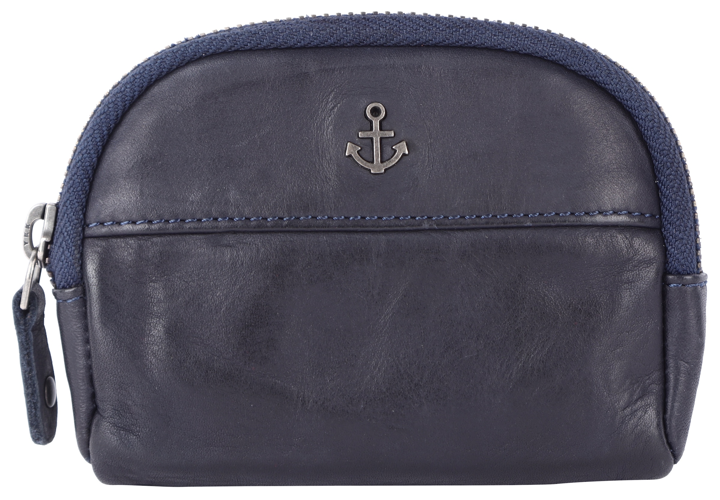 HARBOUR 2ND Damen Schlüsseltasche "Imke", blau, Leder, Kleinlederwaren, Schlüsselbeutel Schlüsselcase Schlüsselportemonnaie