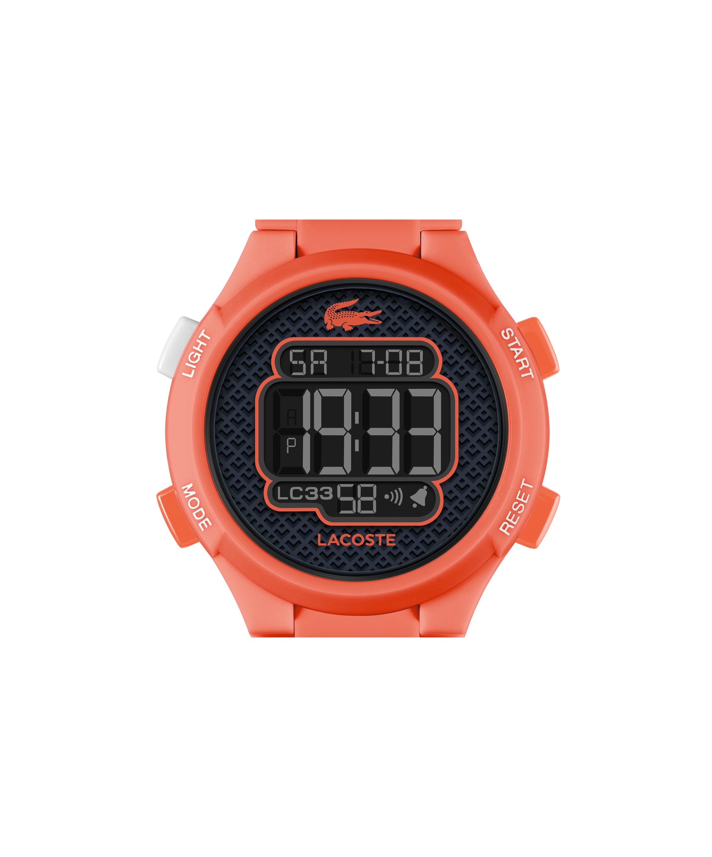 Lacoste Chronograph »LC33« Quarzuhr, Armbanduhr, Silikonarmband, digital, Tag, Stoppfunktion