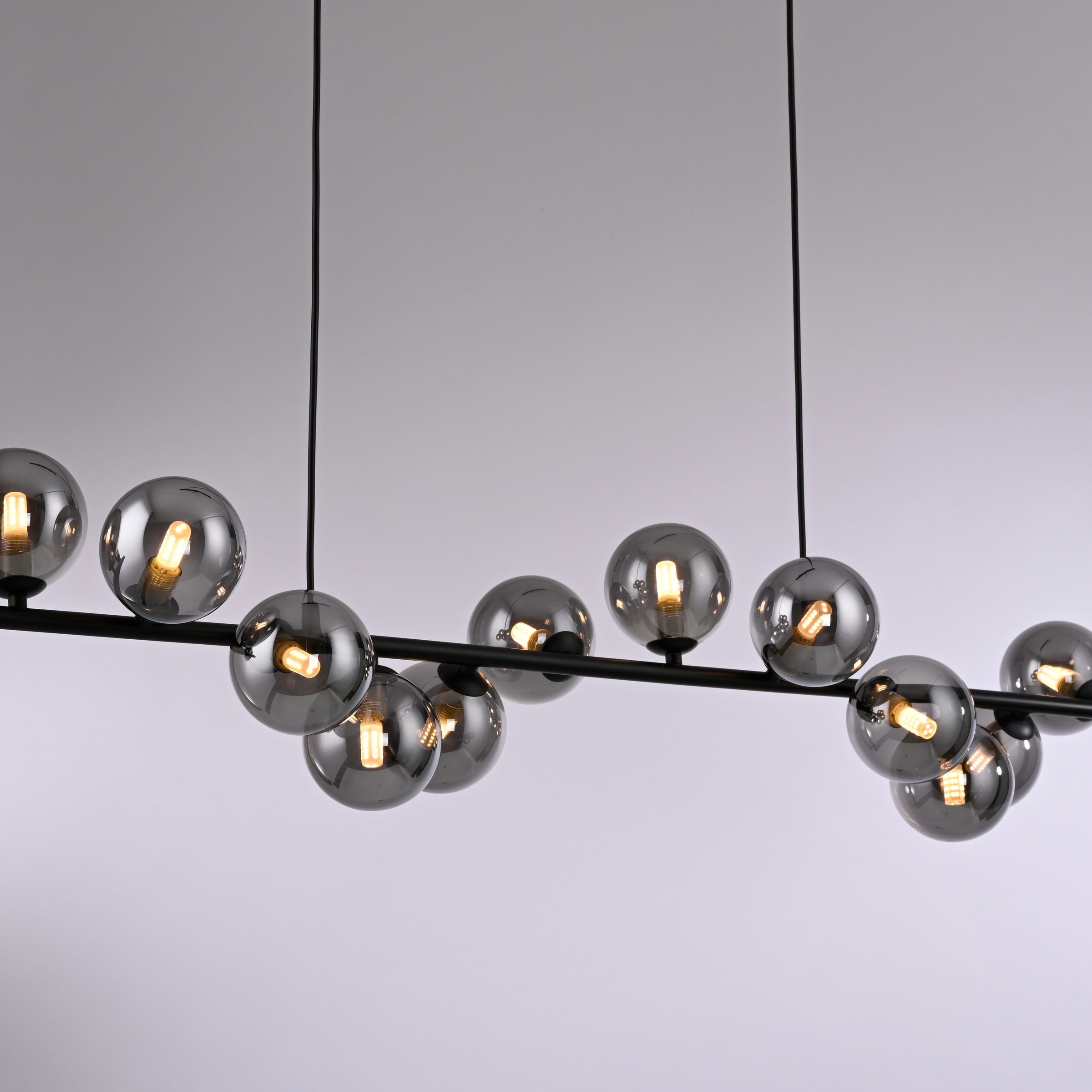 SCHÖNER WOHNEN-Kollektion LED Pendelleuchte »DUBAI« G9 1 Stk. Warmweiß SCHÖNER WOHNEN Kollektion, Höheneinstellbar, Rauchgläser