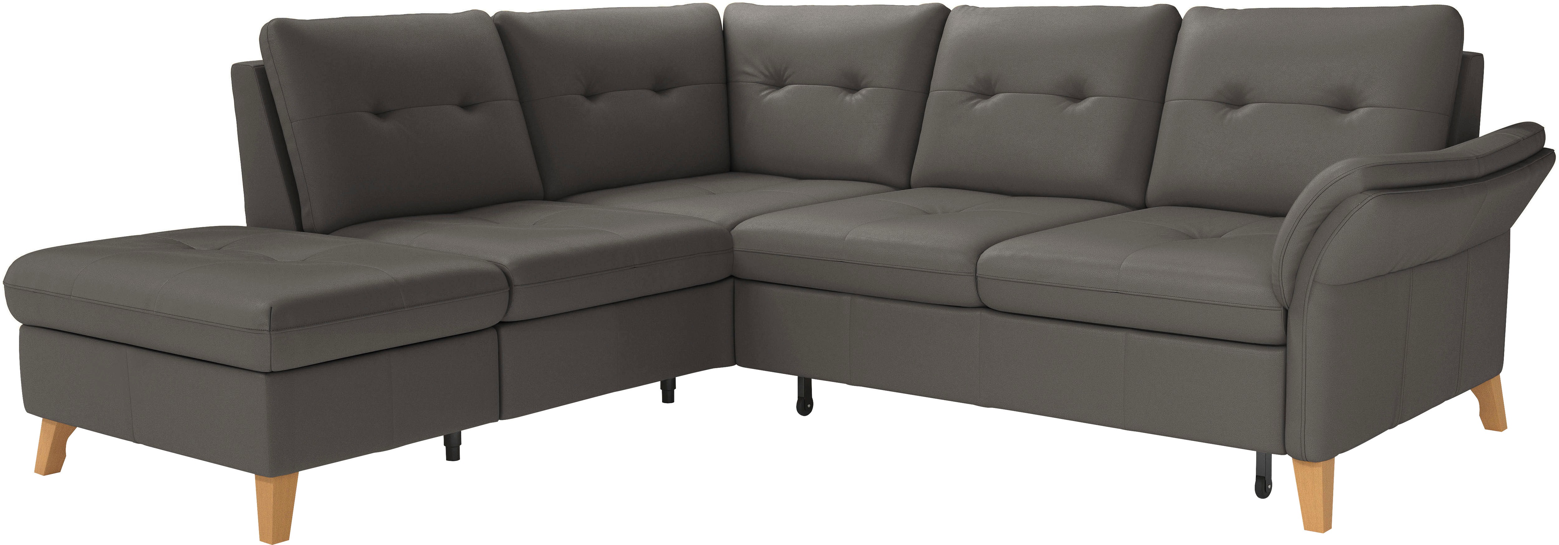 Thumbnail - sit&more Ecksofa "Göteborg" inkl. Sitztiefenverstellung, wahlweise mit Bettfunktion & Bettkasten