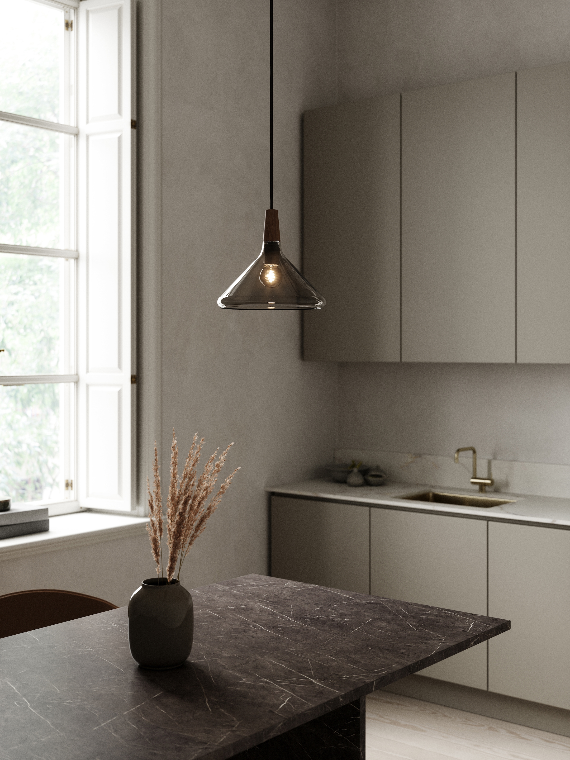 design for the people Pendelleuchte »NORI«, Leuchtmittel E27 | ohne Leuchtmittel, Designer Leuchte