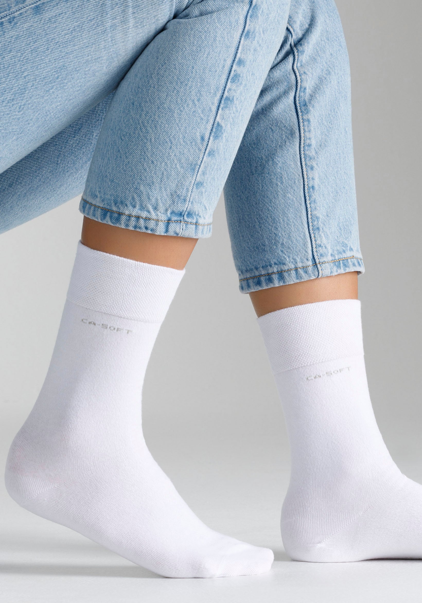 Camano Socken, (Packung, 4 Paar), Zehenbereich | Fersen- verstärktem online Mit kaufen und BAUR