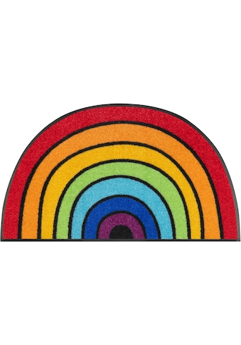 Fußmatte »Round Rainbow«, halbrund
