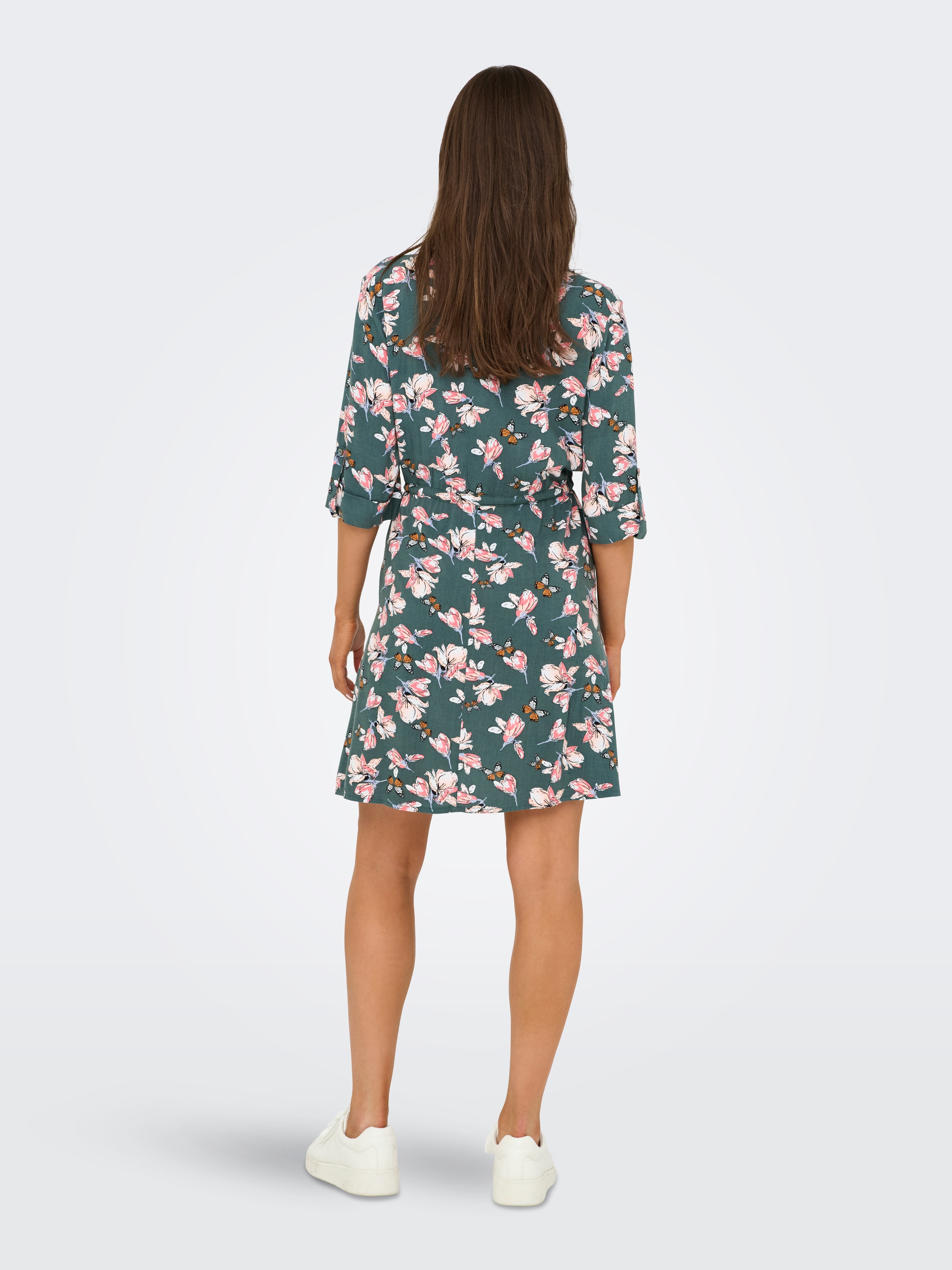 ONLY Tunikakleid »ONLCORA 3/4 V-NECK TUNIC CS PTM«, Sommerkleid