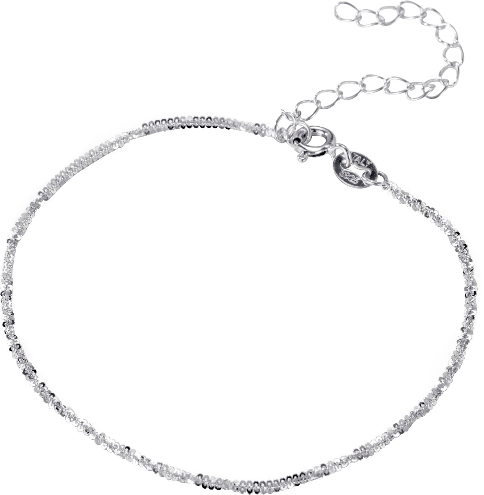 Firetti Silberkette »Schmuck Geschenk Silber Armband Kette Fußkette Bauchkette Criss-Cross«, in verschiedenen Längen erhältlich