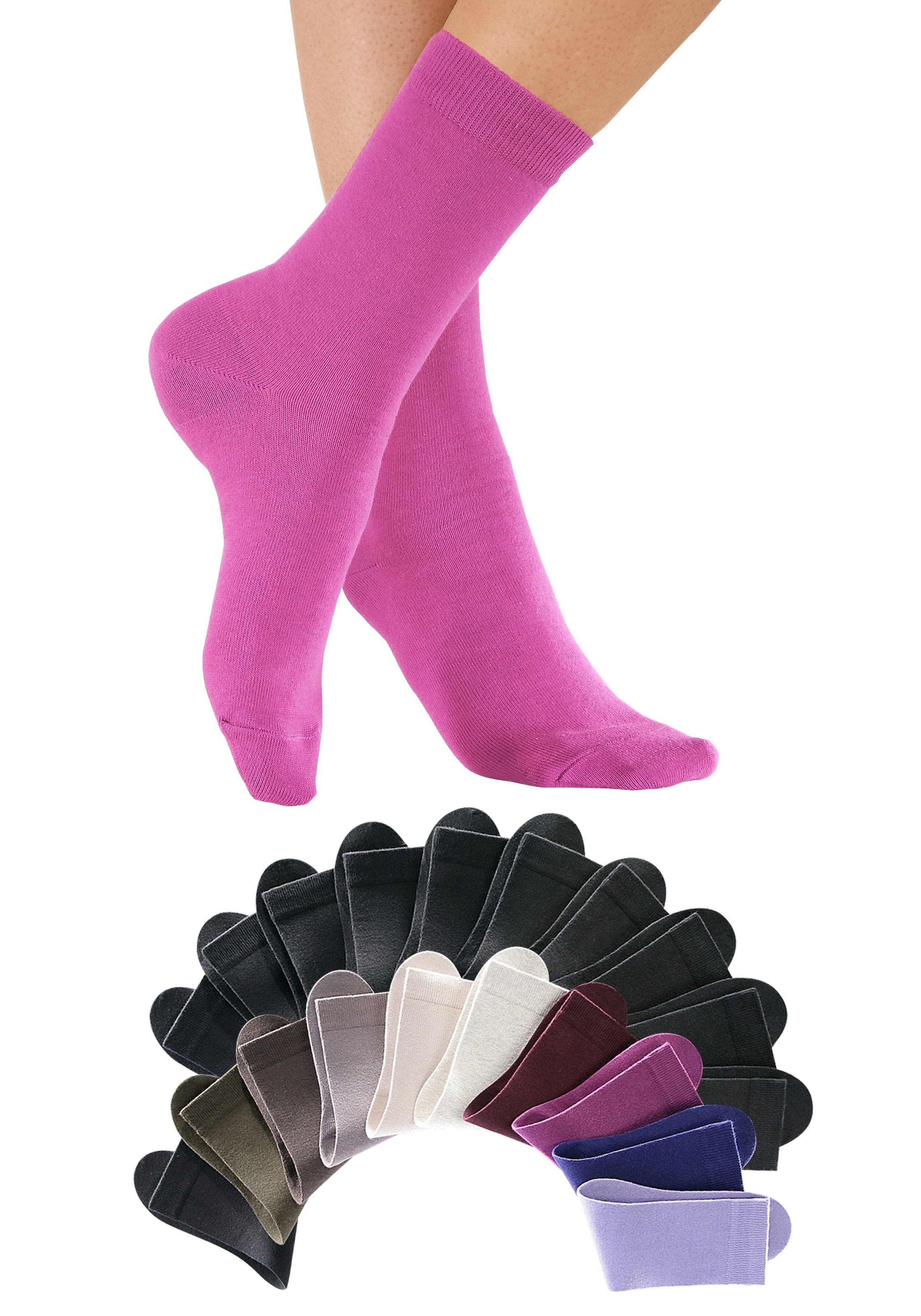 Go in Basicsocken, (Box, 20 Paar), in der großen Big-Box