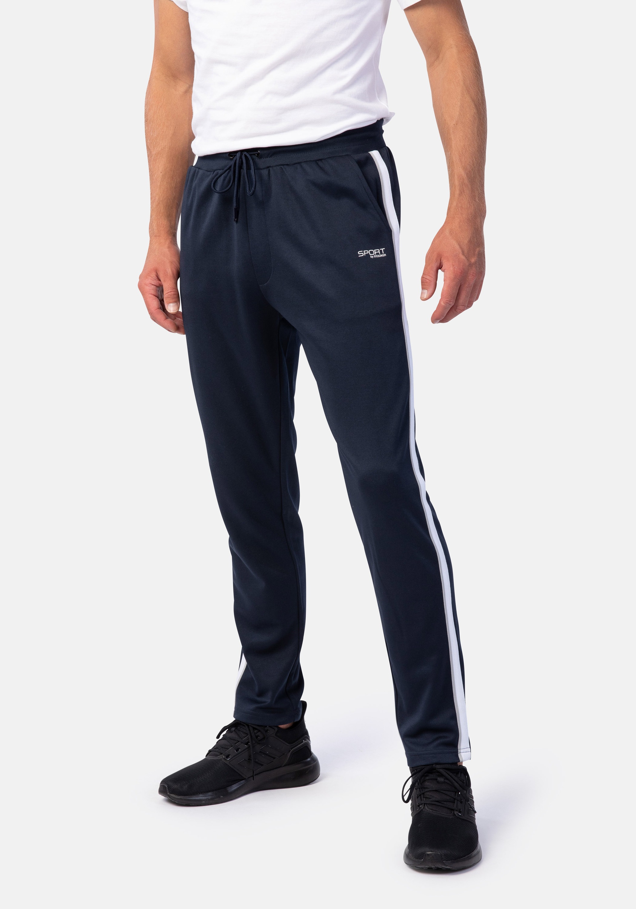 Herren Sporthose "Baumwollqualität Sweathose", blau, Gr. XXXL, HERO BY JOHN MEDOOX, Sweatware, 55% Polyester, 45% Baumwolle, Hosen, Sporthose Regular