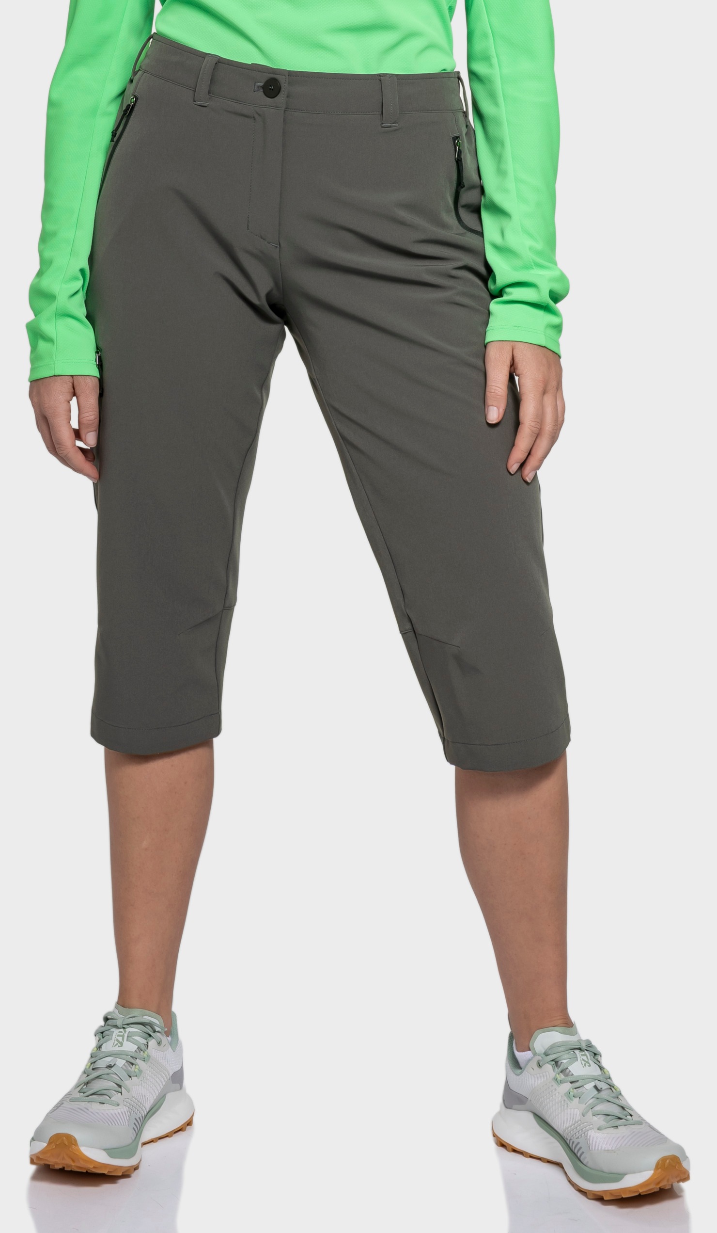 Schöffel Pants Style Chavuma WMN Pantalon 3/4 Gris 46 2