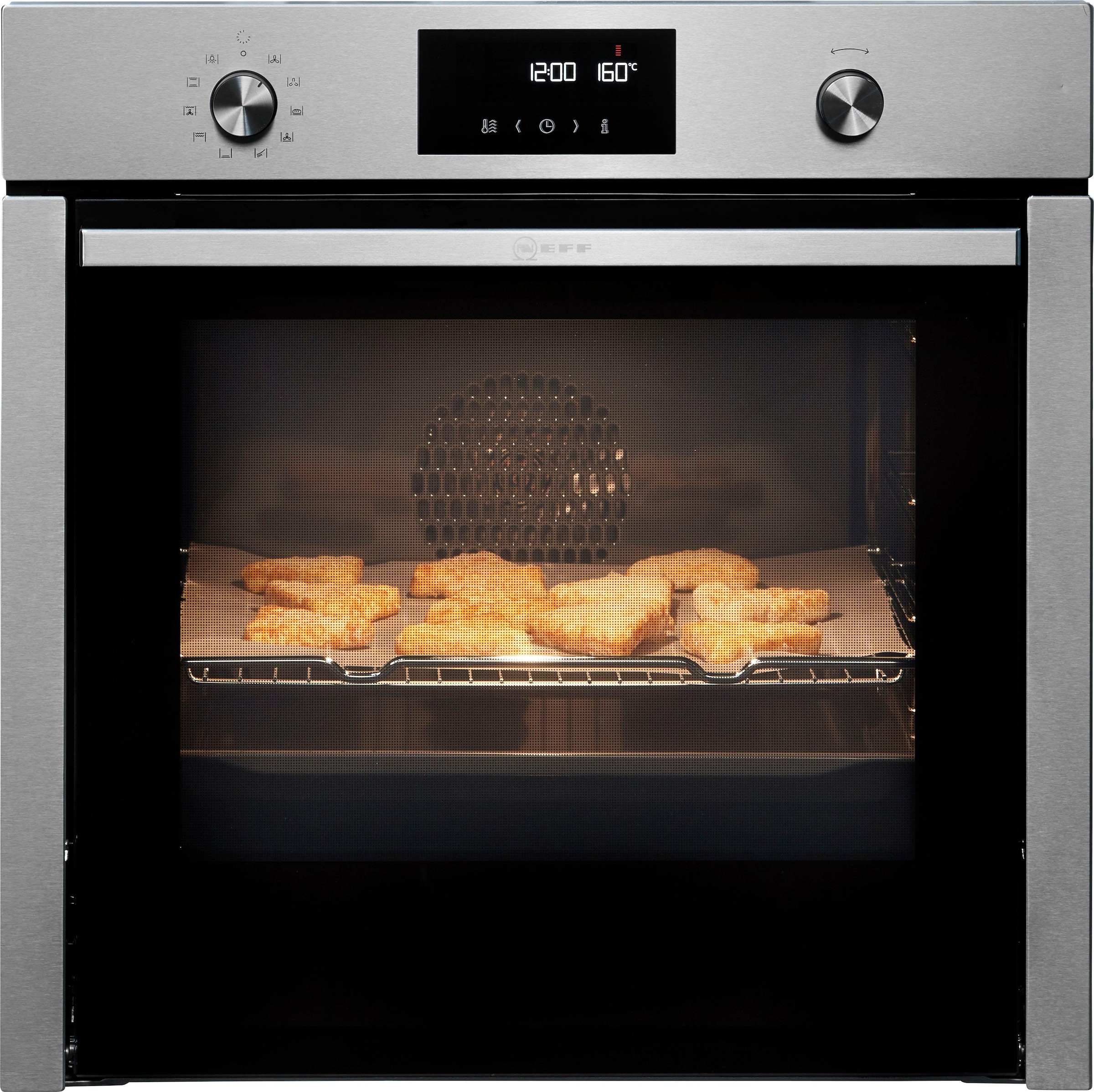 NEFF Einbaubackofen »B5CCH7AN0«, N 50, B5CCH7AN0, mit Teleskopauszug nachrüstbar, Pyrolyse-Selbstreinigung, mit Slide&Hide®