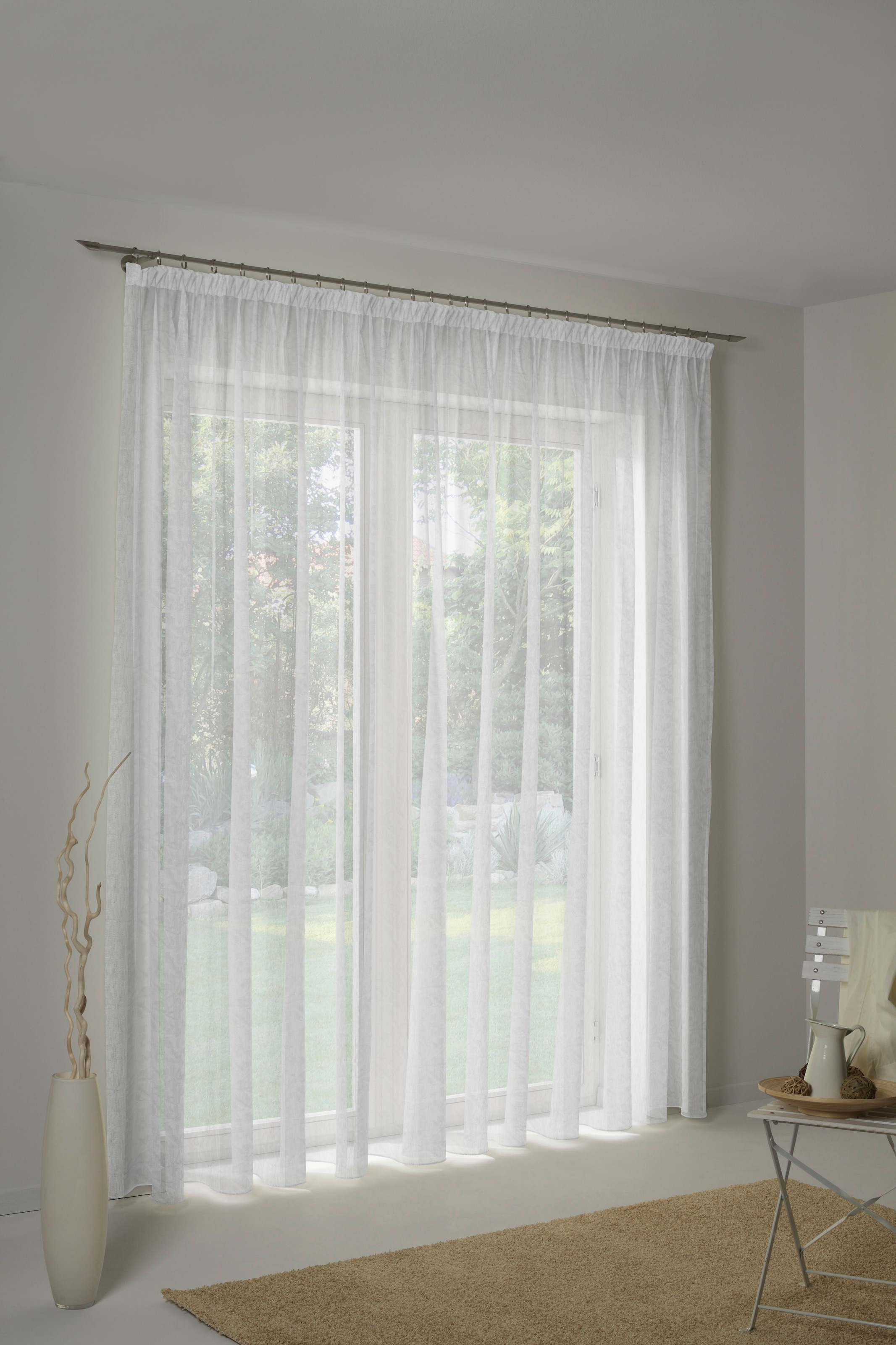 Wirth Gardine "3163 III" Faltenband 1 Stk. tlg. günstig online kaufen