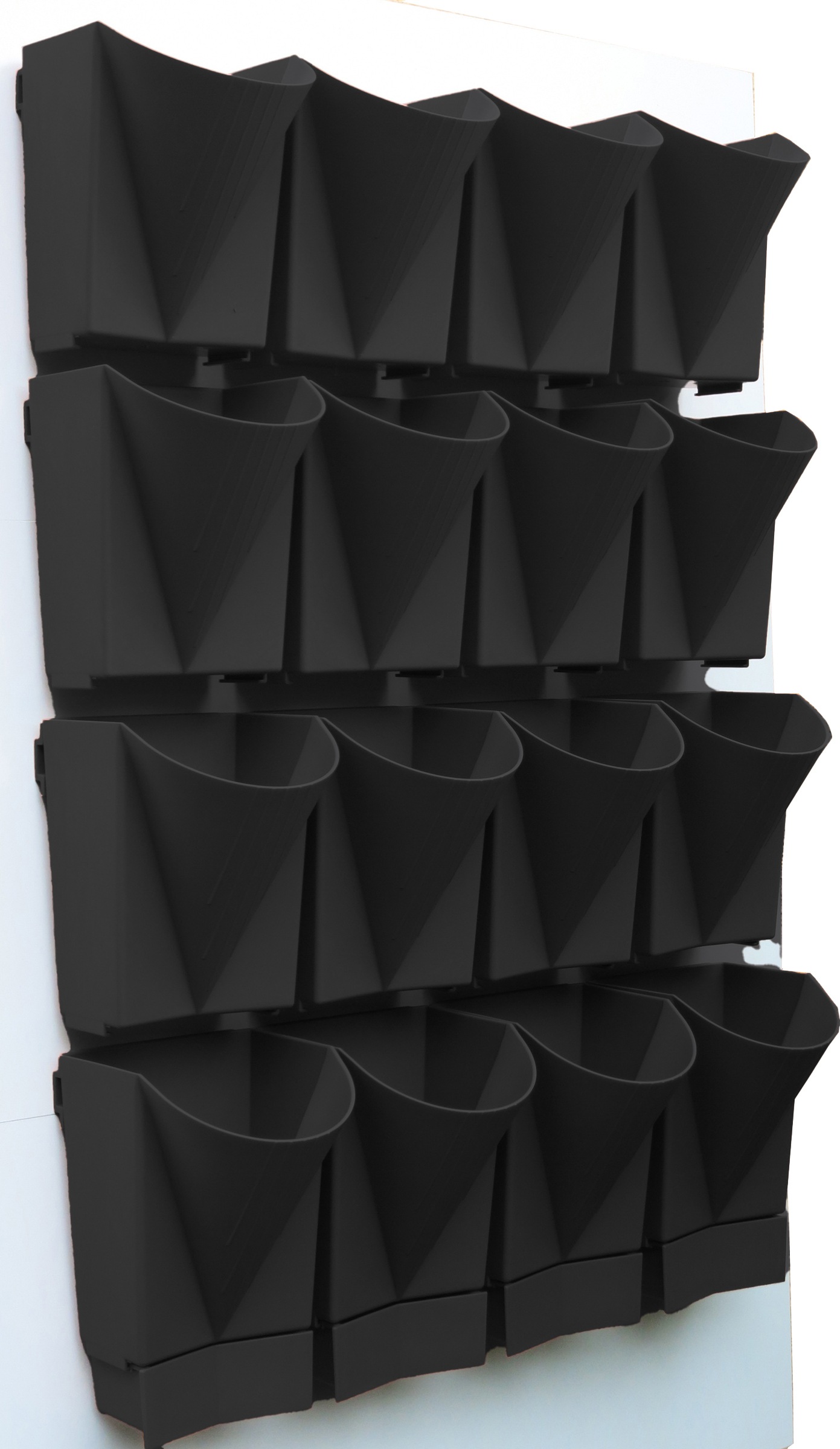 VCM Hängeaufbewahrung »VCM 16er Set Pflanzgefäß | Entwicklung und Hersteller in Deutschland | Maße pro Gefäß ca. H. 20 x B. 15 x T. 12 cm | Wandgarten - Blumenkasten«, (16 St.)