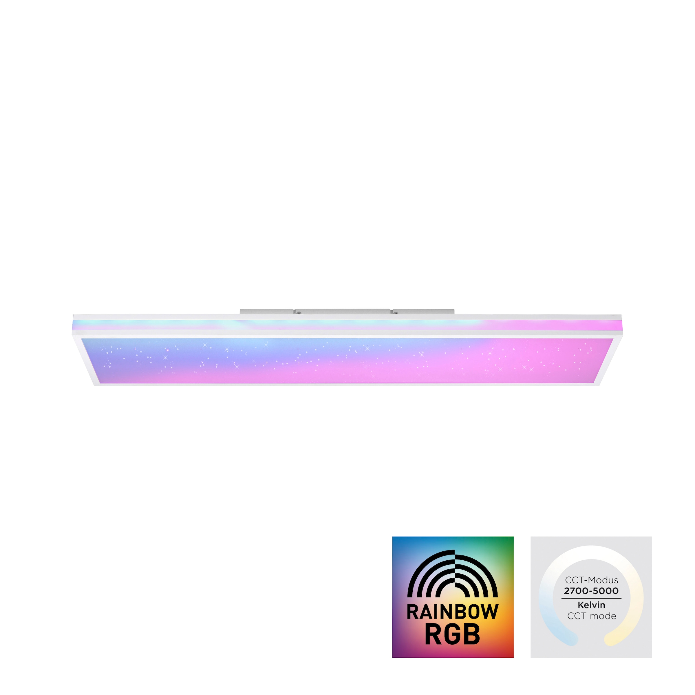 JUST LIGHT »MARIO«, 1 | inkl. Fernbedienung, Infrarot BAUR über Deckenleuchte RGB-Rainbow, LED, flammig-flammig, - dimmbar, CCT
