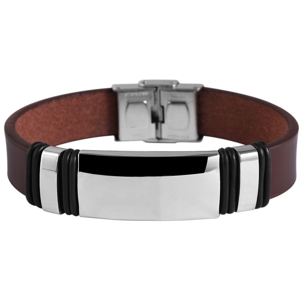 Adelia´s Armband »Unisex Armband aus Leder 21 cm« Eine schöne Geschenkidee für jeden Anlass