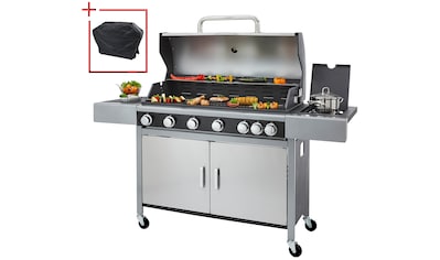 Gasgrill »Livorno«, BxTxH: 161,5x57x111 cm, mit Drehspieß. GRATIS-Zugabe: 1 Schutzhülle