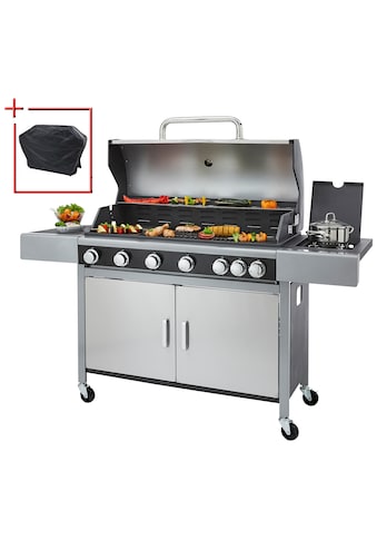 Gasgrill »Livorno«, BxTxH: 161,5x57x111 cm, mit Drehspieß. GRATIS-Zugabe: 1 Schutzhülle