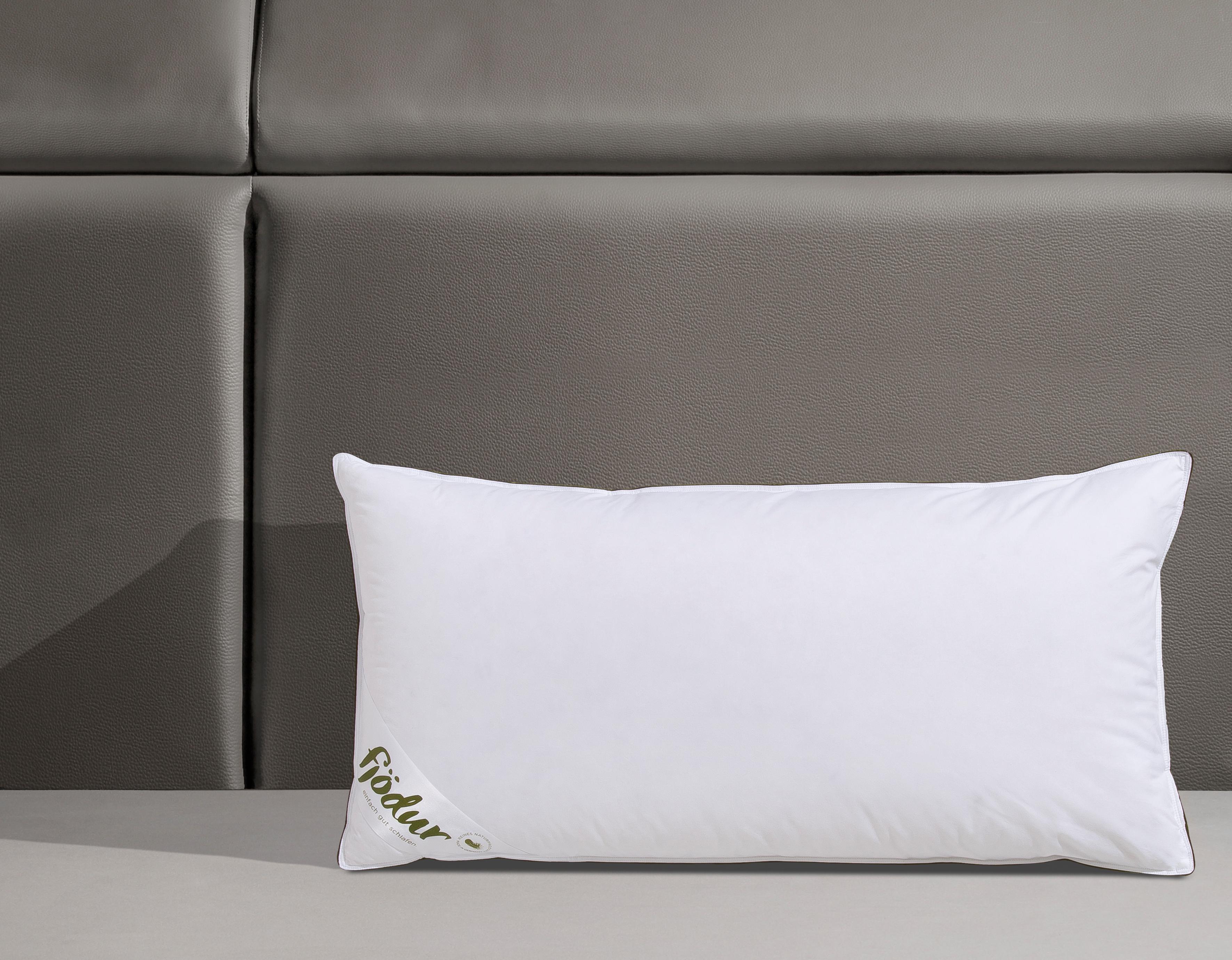 Thumbnail - fjödur 3-Kammer-Kopfkissen "Franzisk" Füllung: Gänsefedern- & Daunen 1 Stk. tlg. 3-Kammer-Kopfkissen, Kissen in 40x80 od...