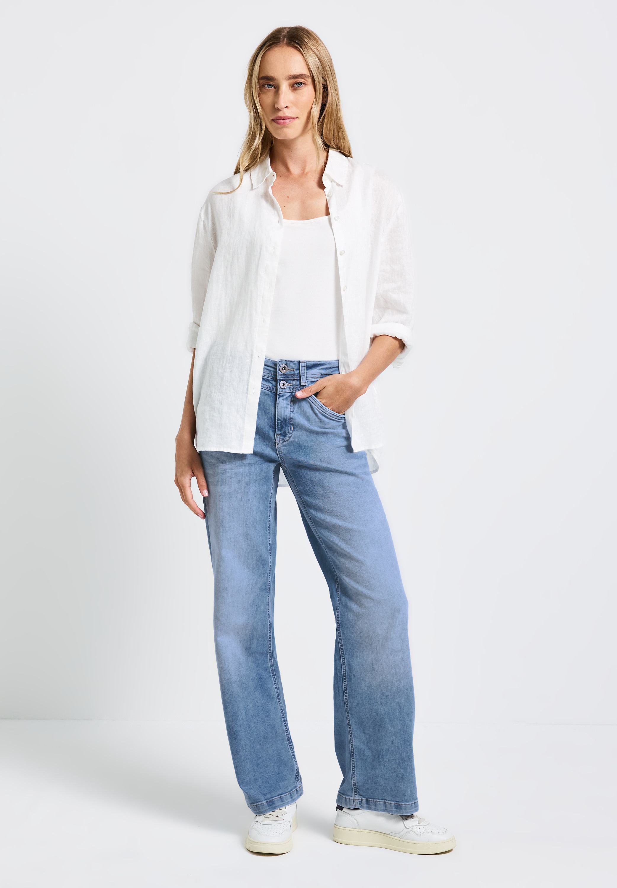 STREET ONE Loose-fit-Jeans, High Waist
