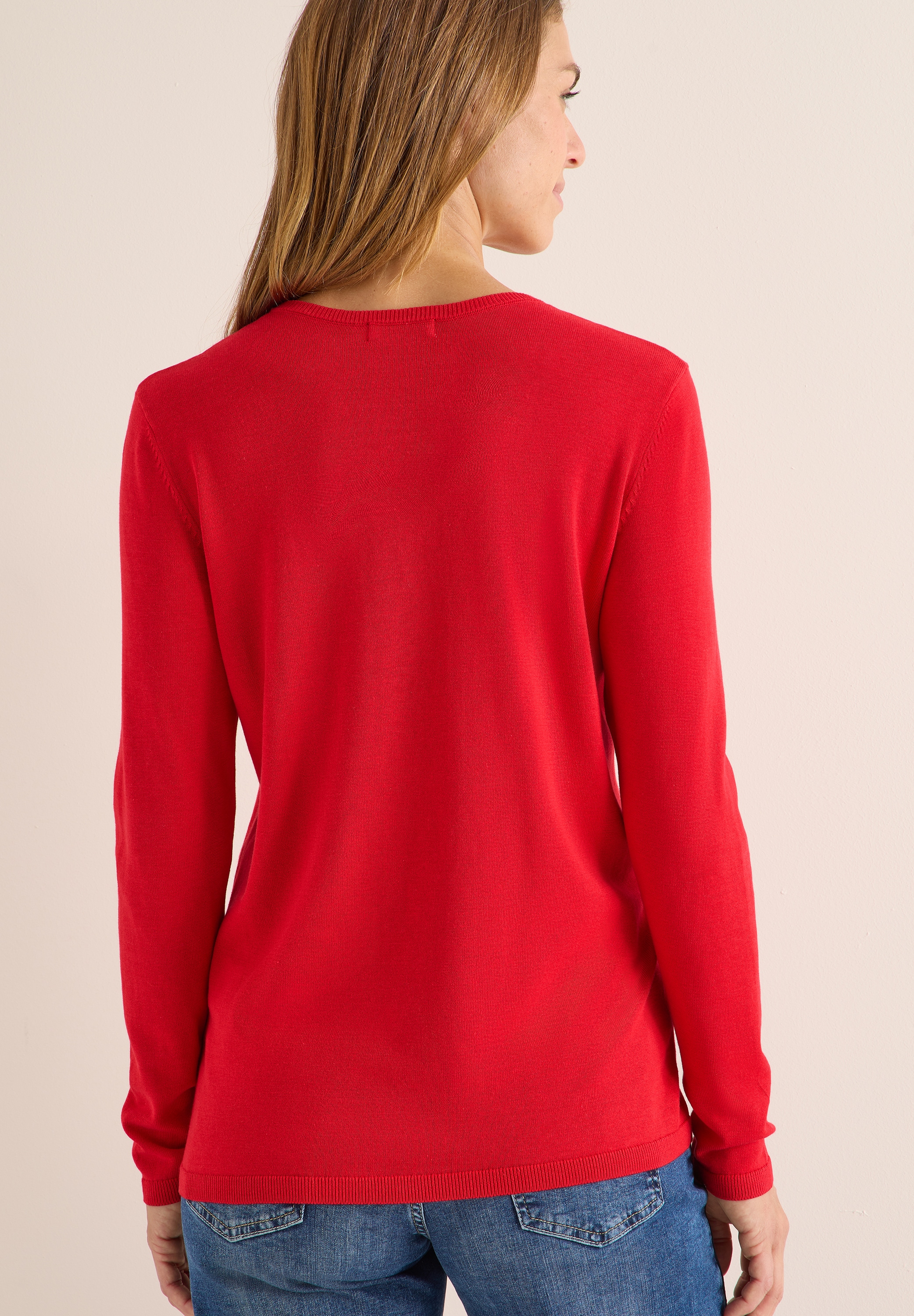 Cecil Strickpullover, mit feinem Detail an der Schulter und Viskose-Anteil