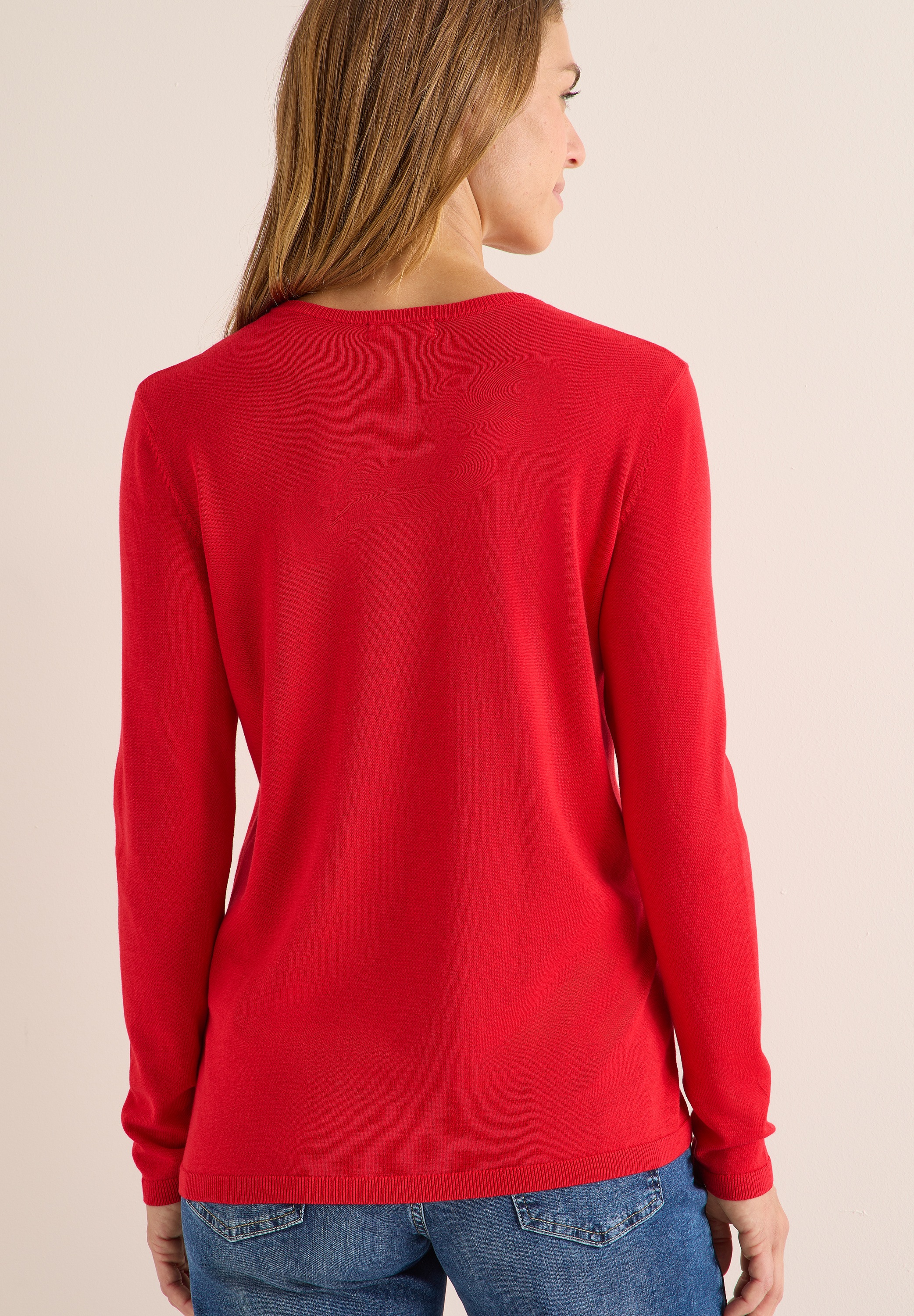 Cecil Strickpullover, mit feinem Detail an der Schulter und Viskose-Anteil günstig online kaufen