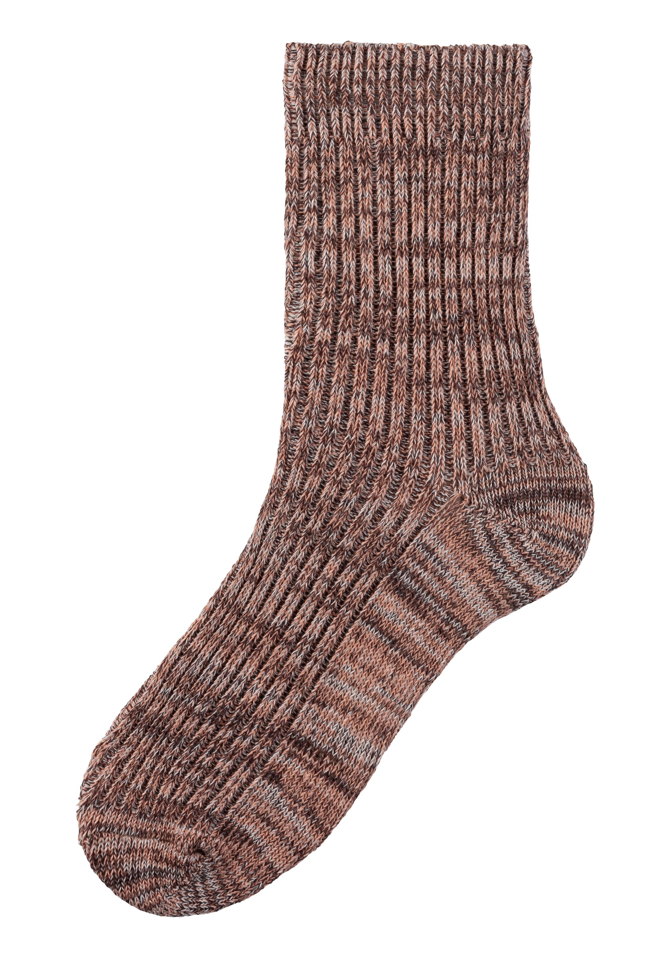 LASCANA Socken, (Packung, 5 Paar), gestrickt mit farbigen Garnen