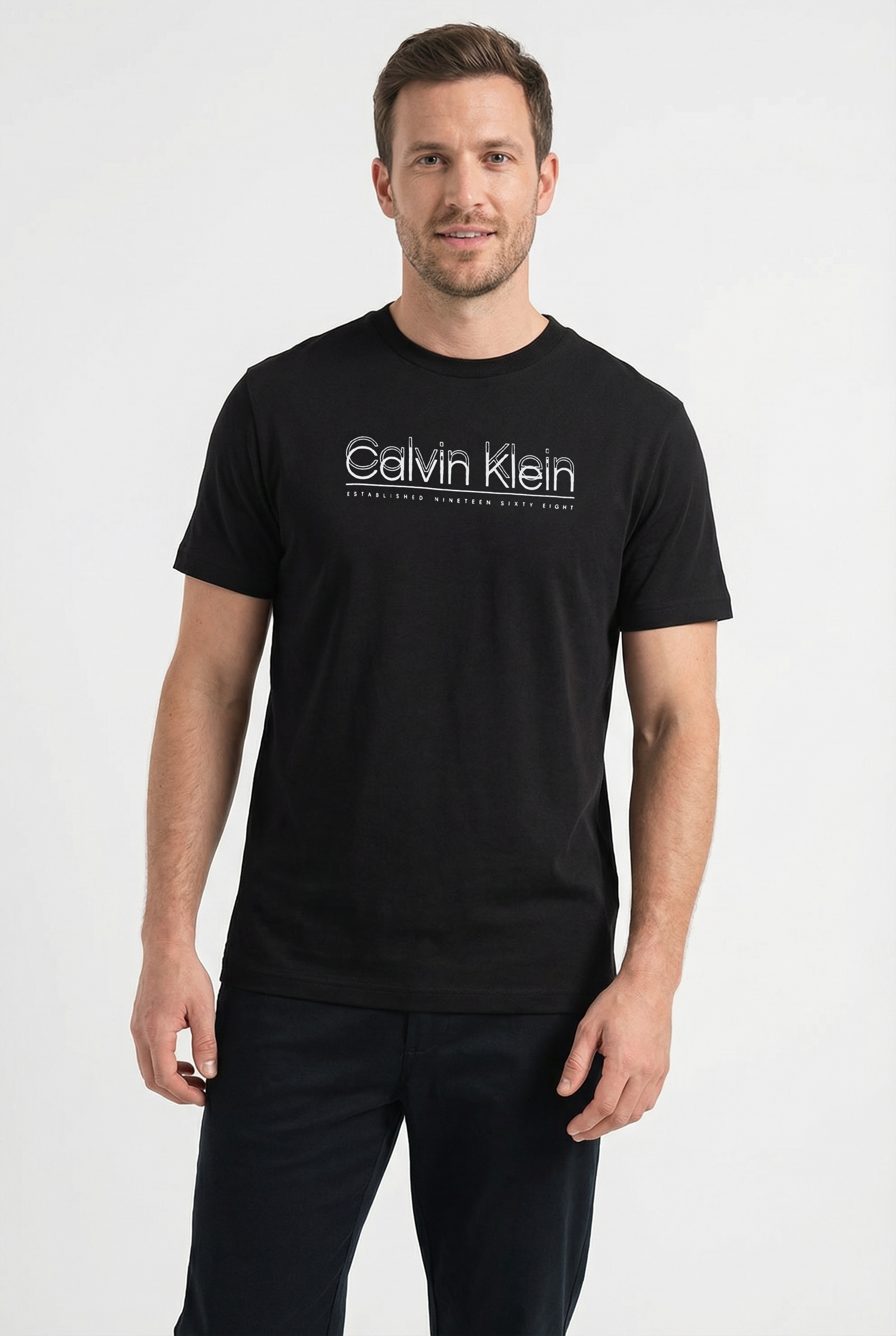 Calvin Klein T-Shirt Rundhalsausschnitt, Regular Fit, Logoschriftzug günstig online kaufen