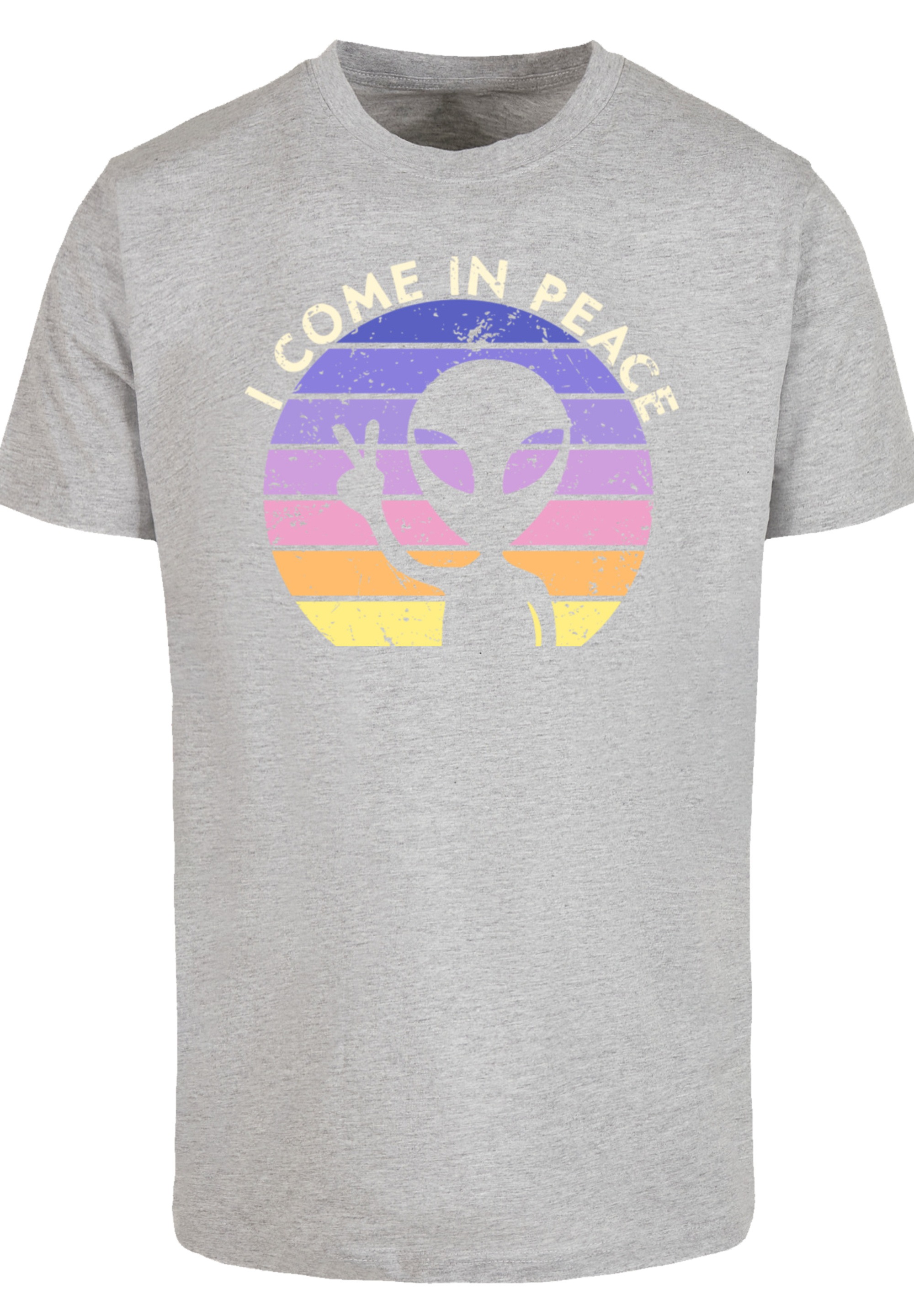 F4NT4STIC T-Shirt »Alien Peace Sunset«, Premium Qualität