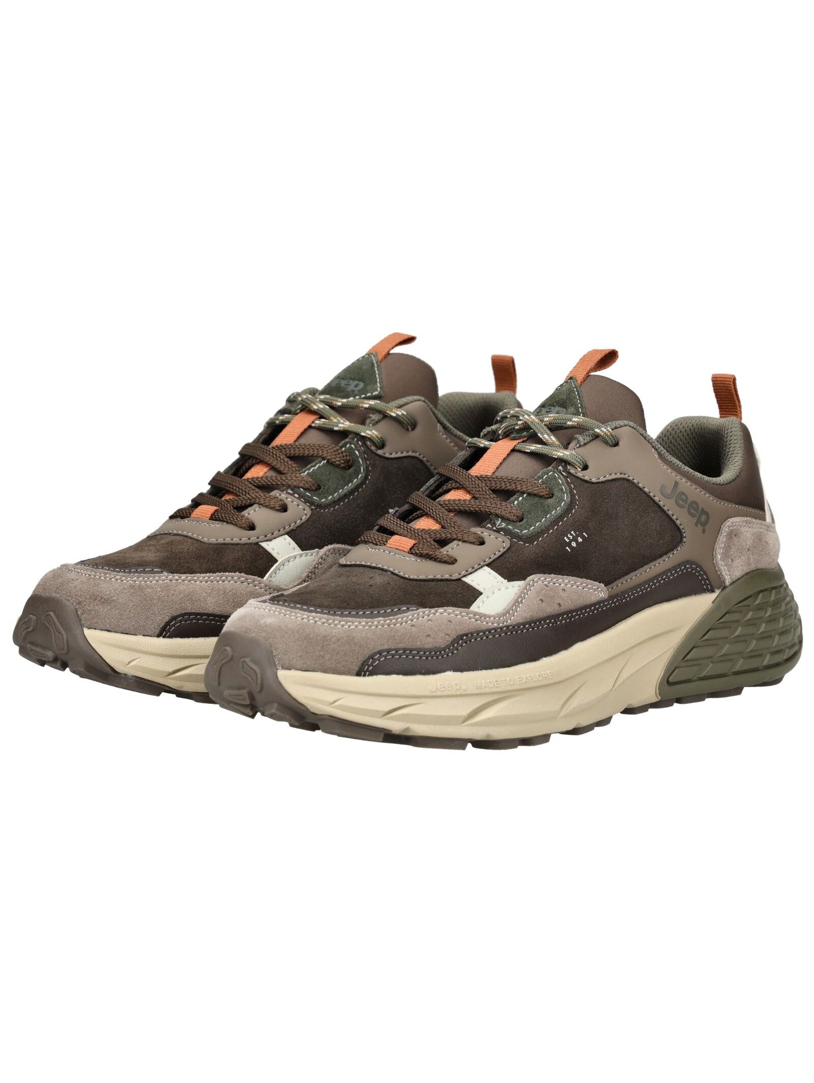 Jeep Sneaker Men Brown 44 3