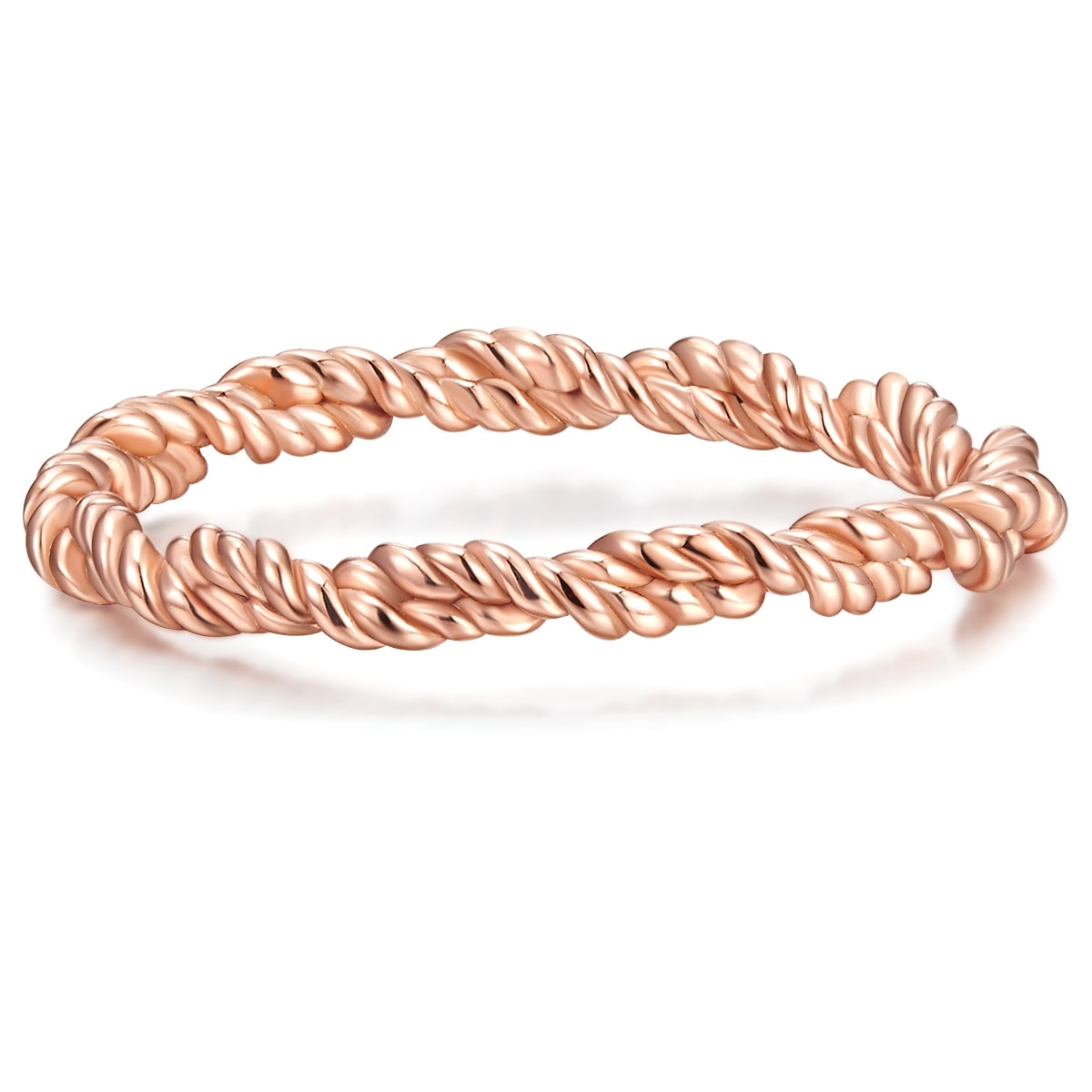 Fingerring GLANZSTÜCKE MÜNCHEN "GSM1135" Gr. 58, roségold, Fingerringe, Damen, 58, Silber 925 (Sterlingsilber), 2,4mm, Fingerring, Ring Sterling Silber roségold