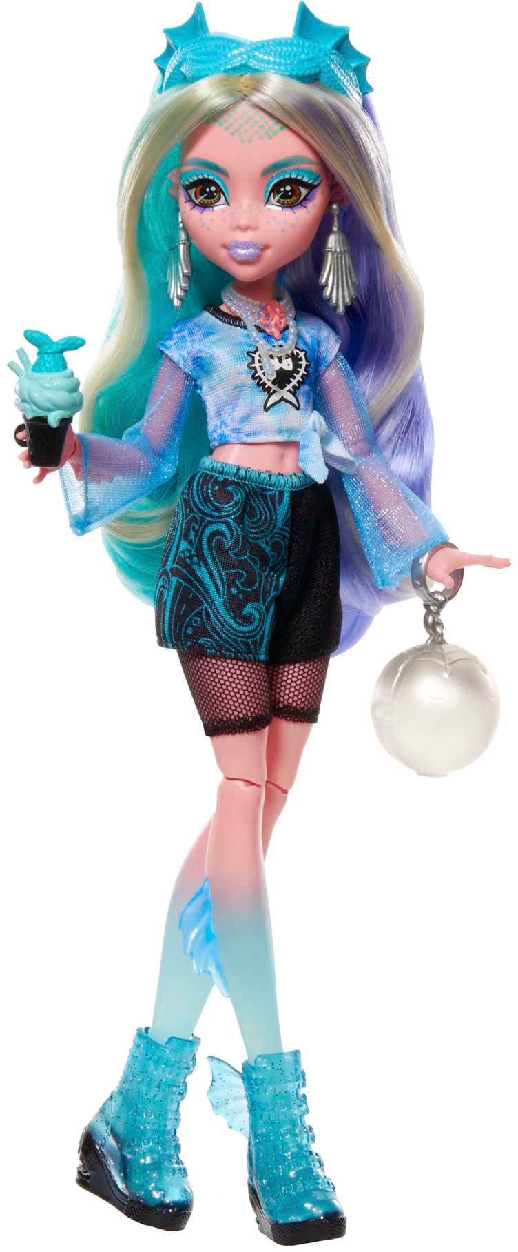 Mattel® Anziehpuppe »Monster High, Verborgene Schätze: Lagoona Blue, Fearidescent-Serie«