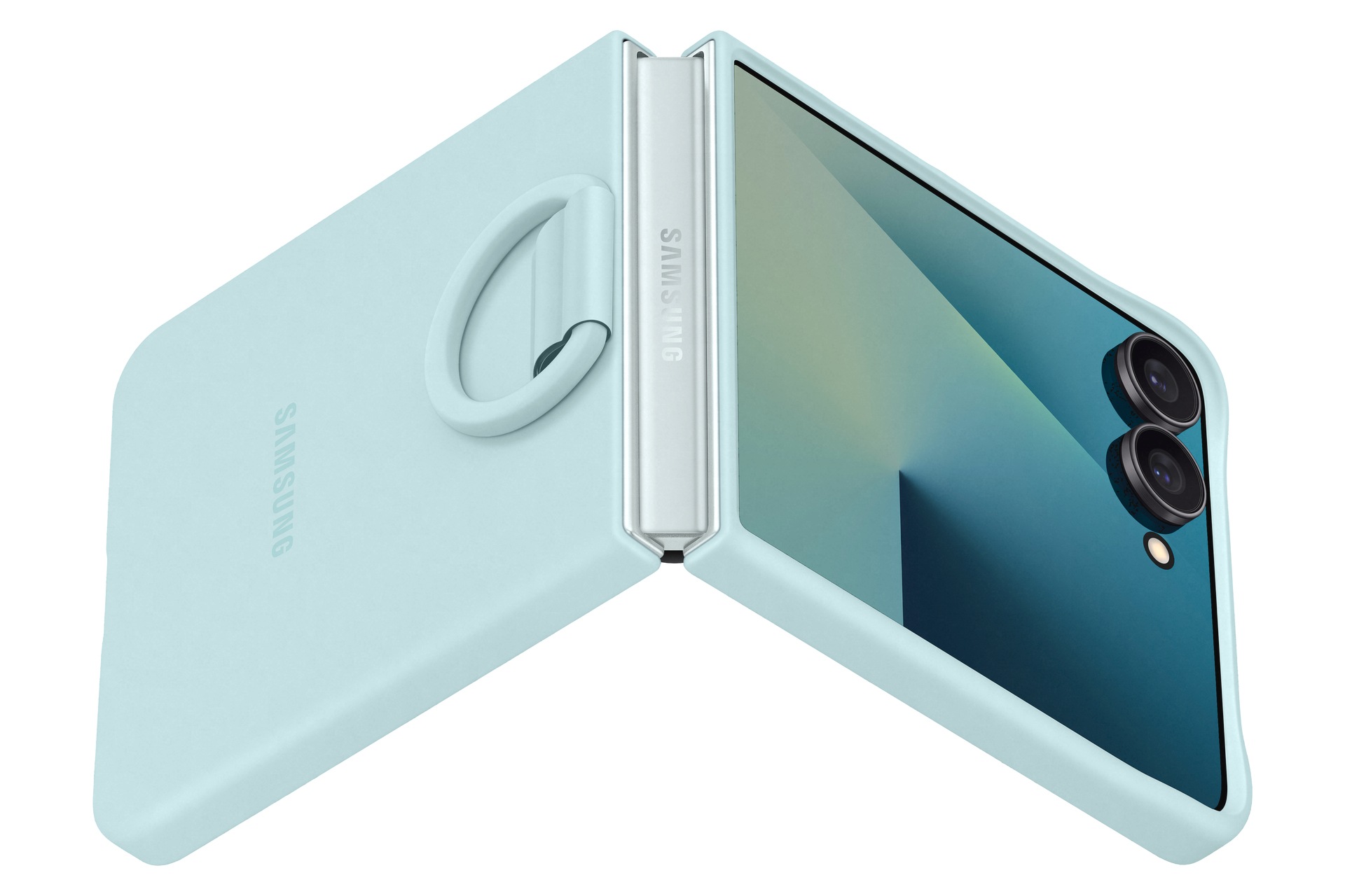 Samsung Handyhülle »Ring Case (Silicone) für Samsung Galaxy Z Flip7«, Samsung Galaxy Z Flip7, Backcover, Schutzhülle, Handyschutzhülle, Case, Schutzcase, stoßfest