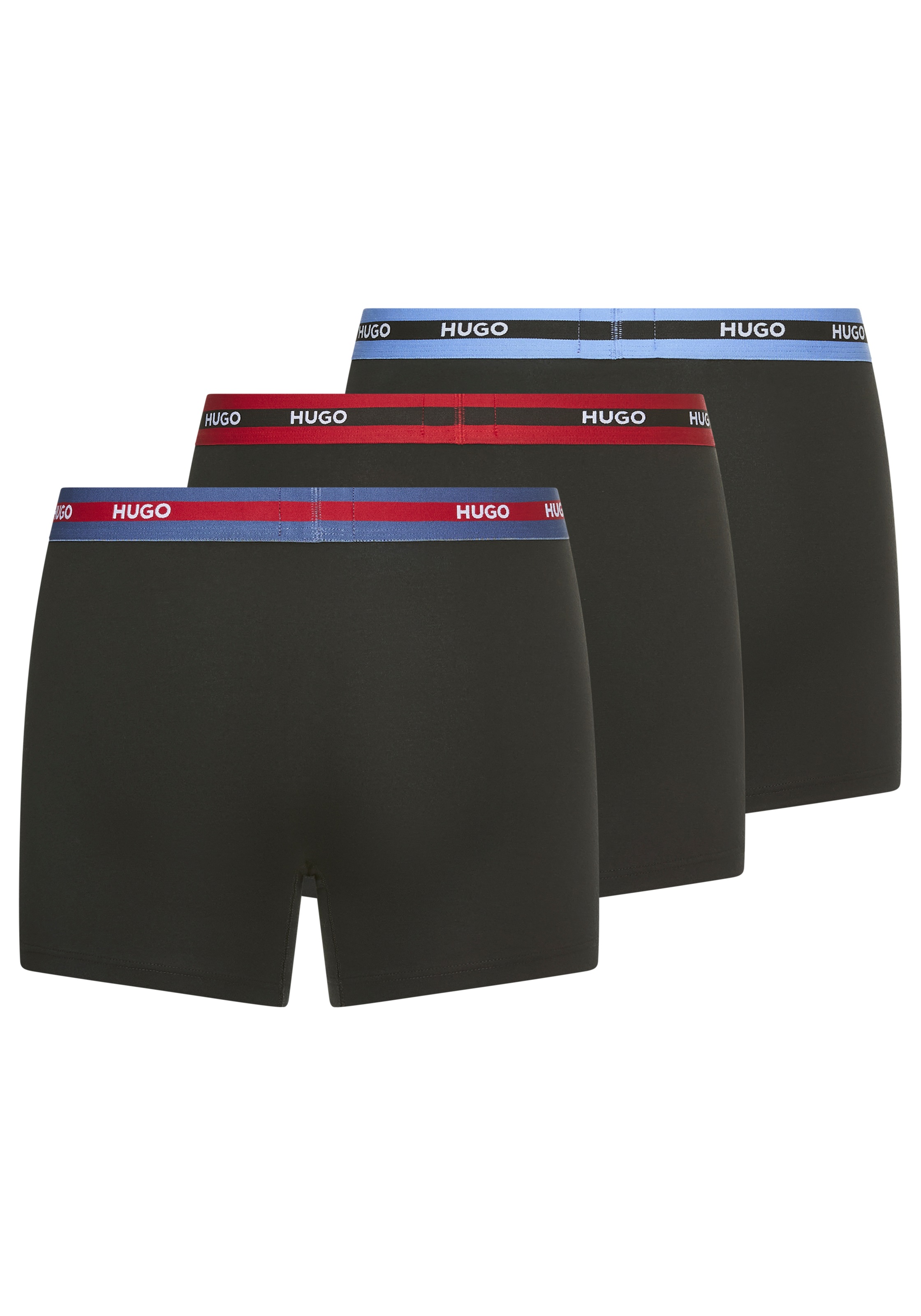 HUGO Underwear Trunk "BOXERBR TRIPL PLANET" kontrastfarbener Bund mit Logo günstig online kaufen