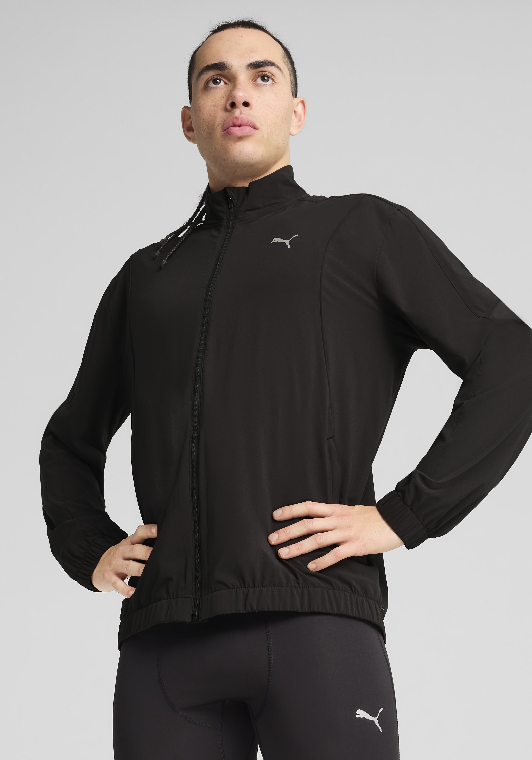 PUMA Trainingsjacke "RUN VELOCITY WOVEN JACKET" ohne Kapuze mit Nahttaschen günstig online kaufen