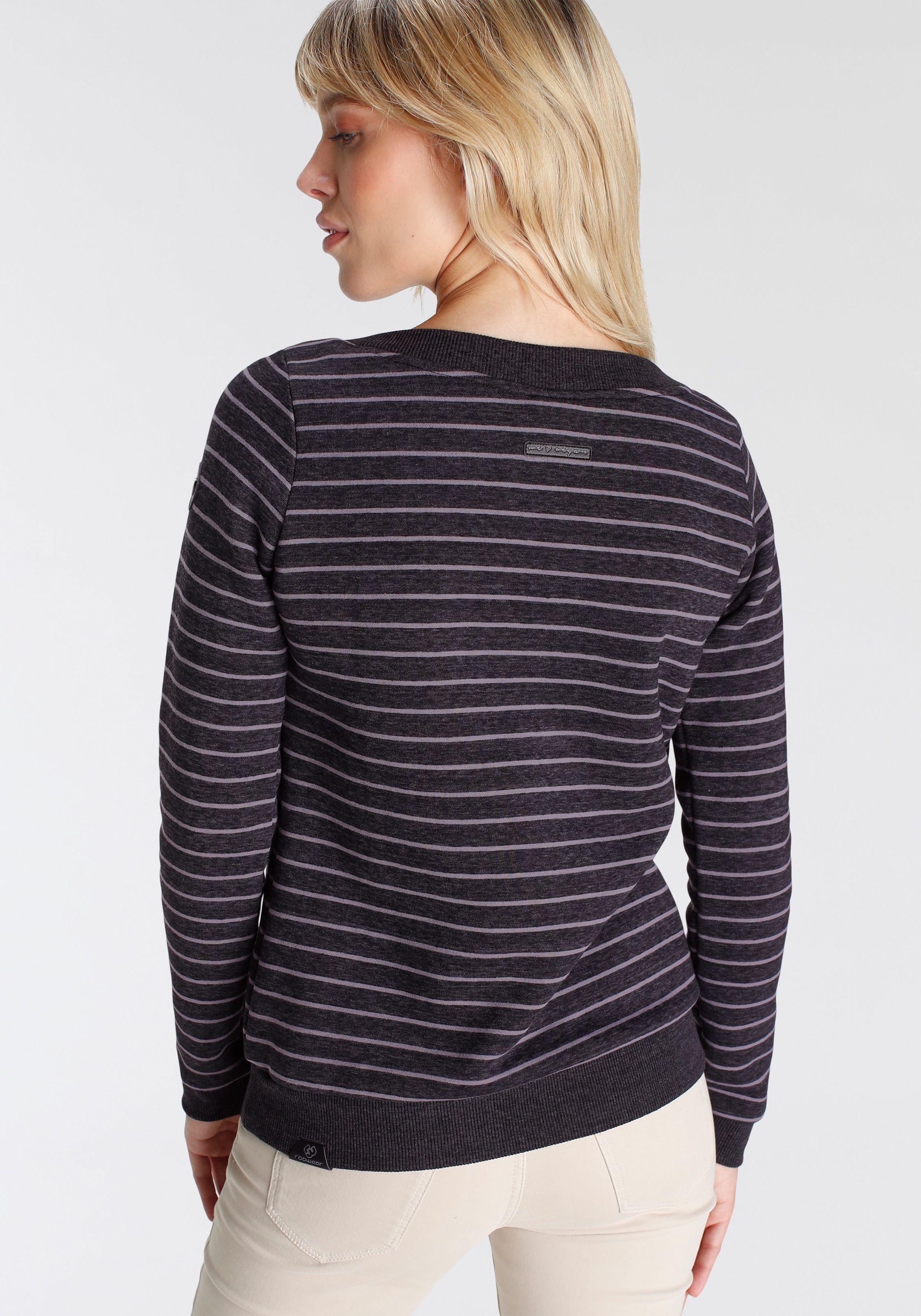 Ragwear Sweater »TASHI«, Longsleeve Pullover im Streifen-Design